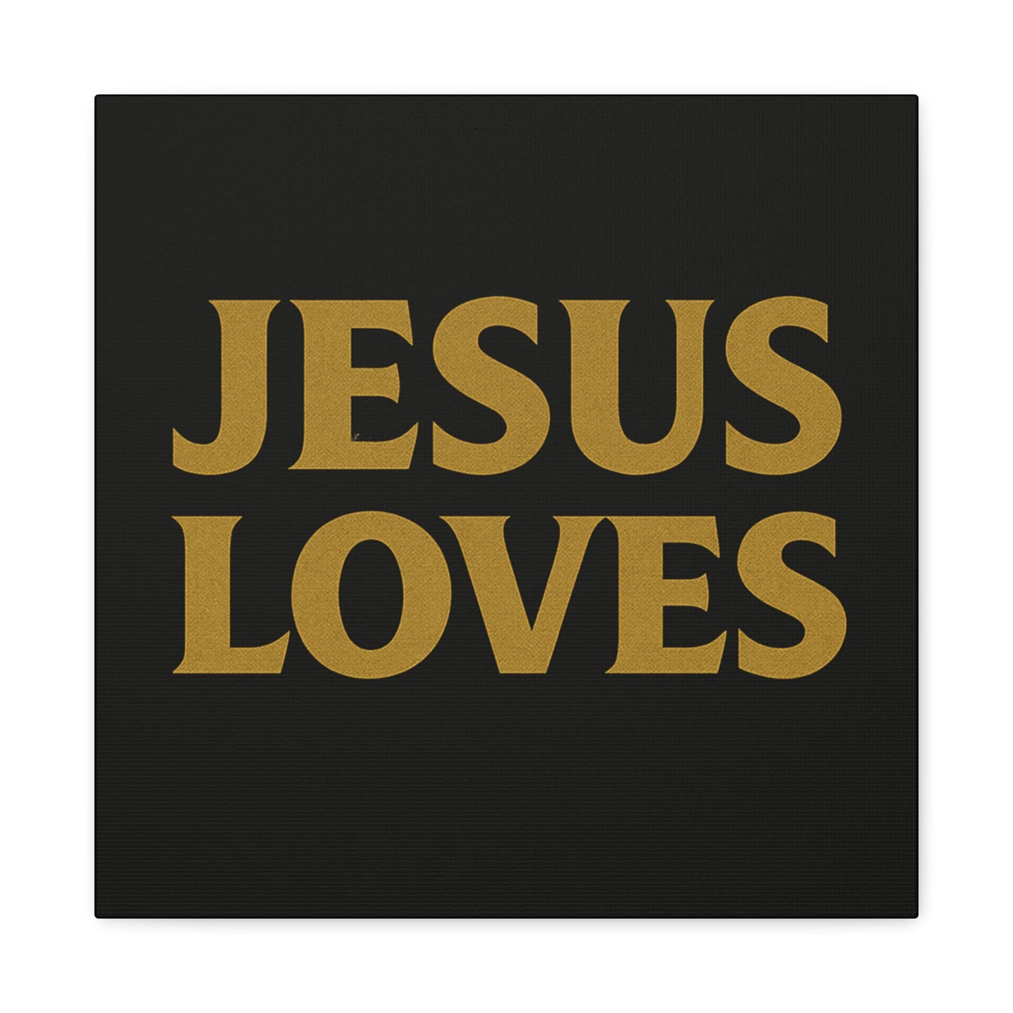 Jesus Loves Canvas Wall Art, Inspirational Home Decor, Faith-Based Gift for Christians, Religious Wall Decor