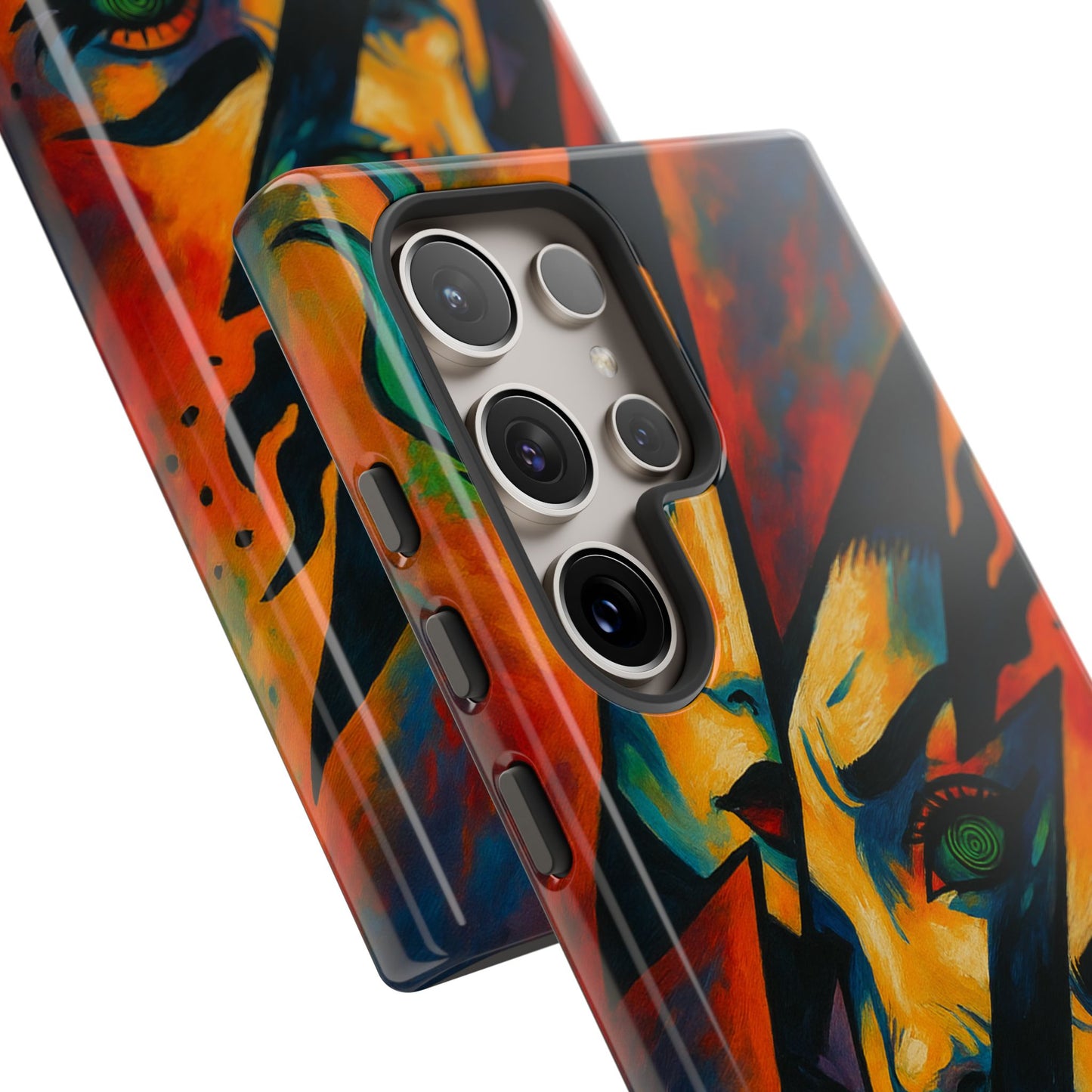 Vibrant Phone Case with Edgy Art, Tough Cases for Trendsetters, Unique Gift for Art Lovers, Colorful Phone Accessory, Protection and Style