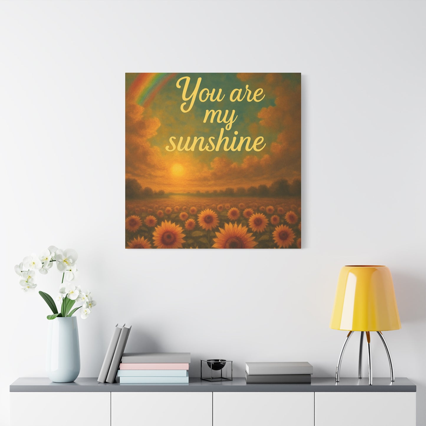 Sunshine Canvas Wall Art, Inspirational Home Decor, Custom Motivational Print, Gift for Friends, Thoughtful Decoration