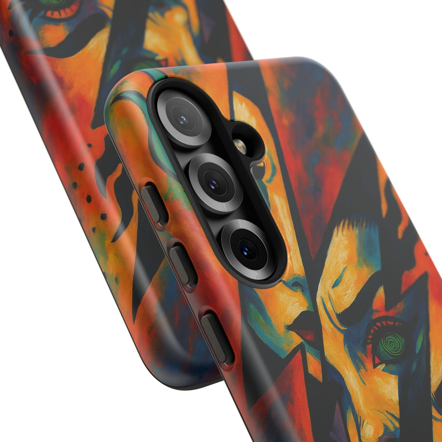 Vibrant Phone Case with Edgy Art, Tough Cases for Trendsetters, Unique Gift for Art Lovers, Colorful Phone Accessory, Protection and Style