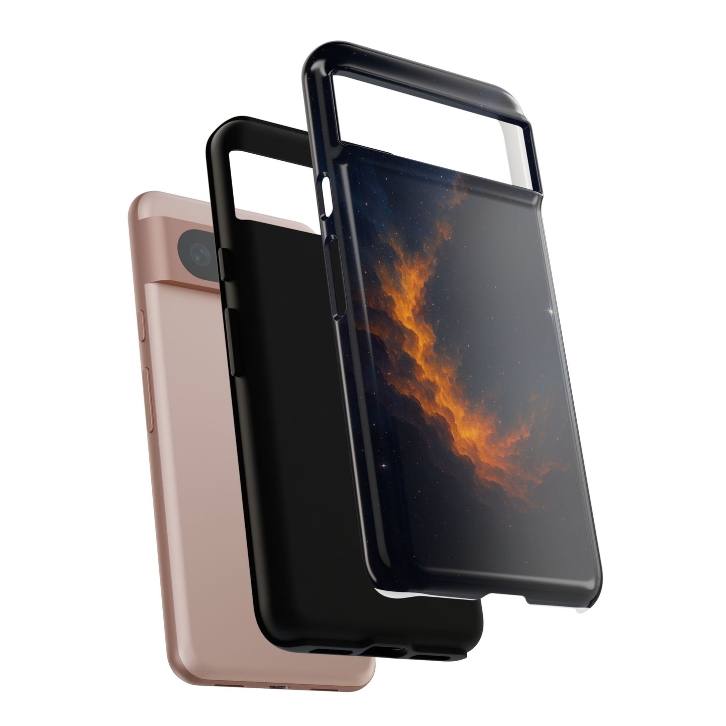 Stellar Flame – Cosmic Nebula Art Phone Case