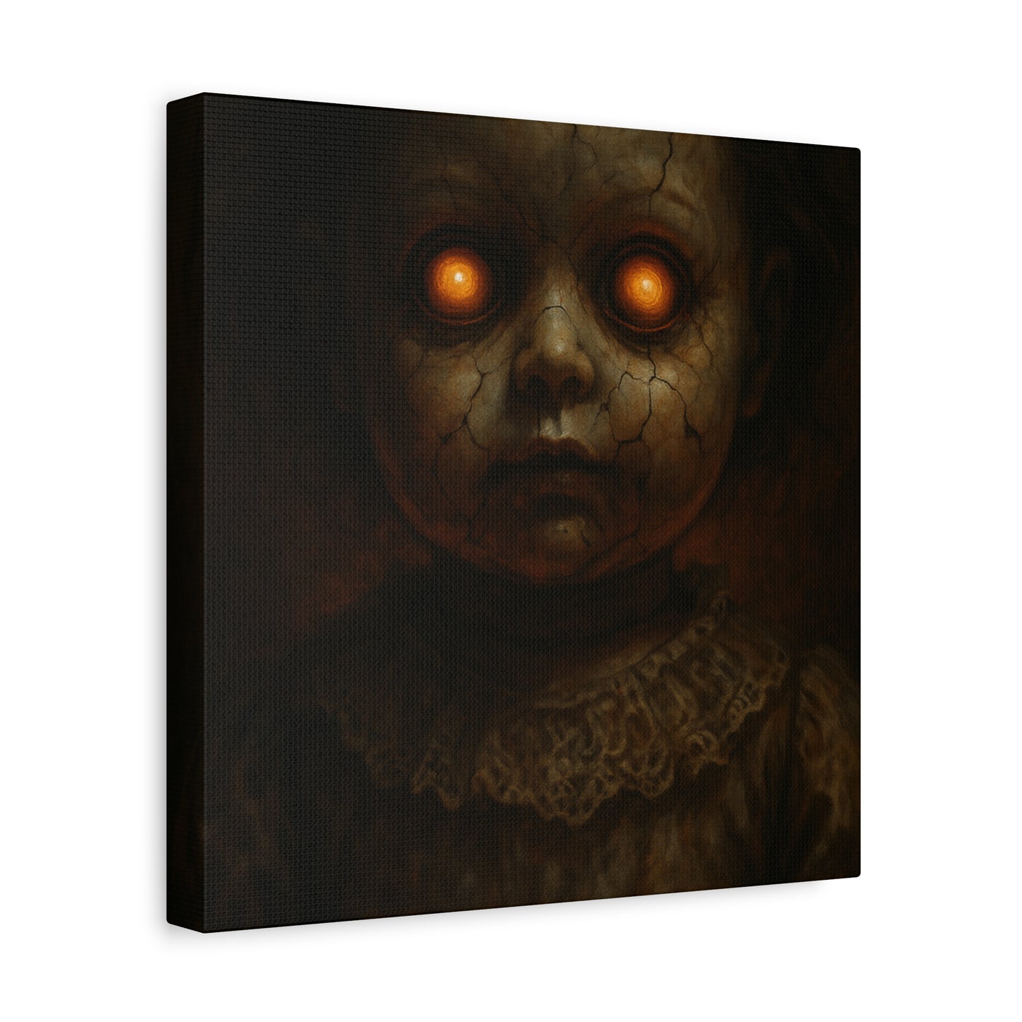 Eerie Artwork Canvas, Horror Decor, Creepy Wall Art, Spooky Gift, Haunted Home Decoration
