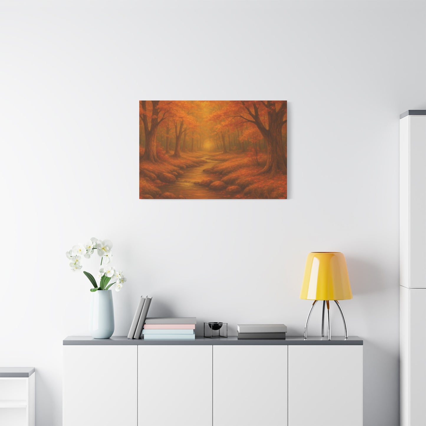 Autumn Landscape Canvas Print, Cozy Home Decor, Fall Wall Art, Nature Inspired Gift, Thanksgiving Decoration