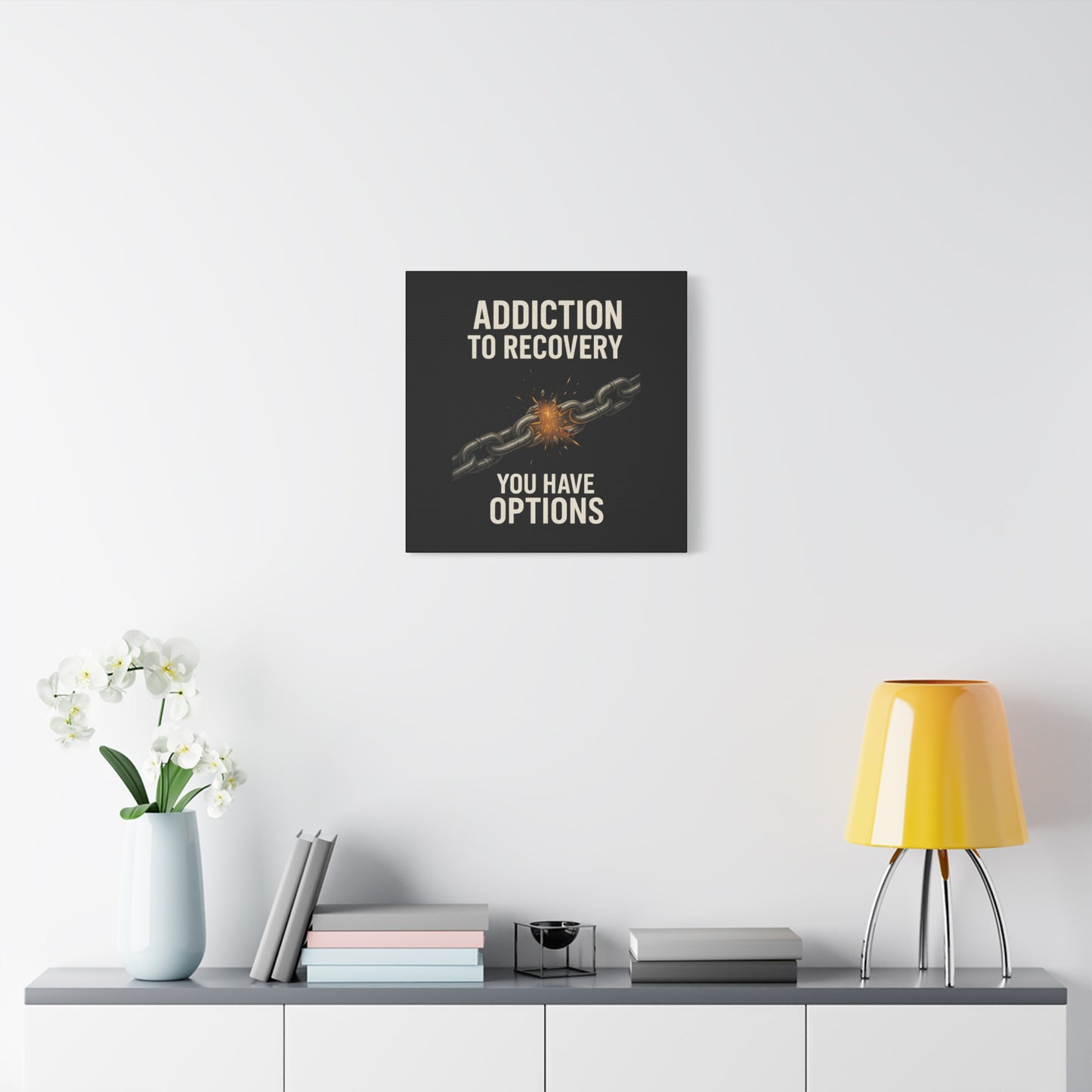 Inspirational Wall Art - Addiction Recovery Canvas, Motivational Decor, Recovery Gift, Home Office Wall Art, Supportive Quote Print