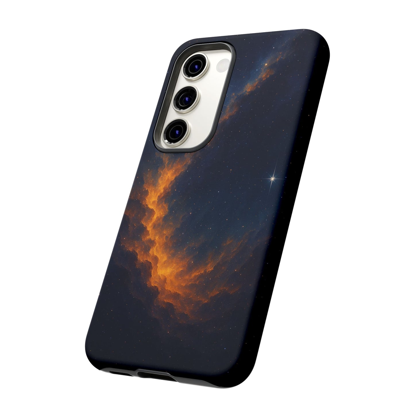 Stellar Flame – Cosmic Nebula Art Phone Case