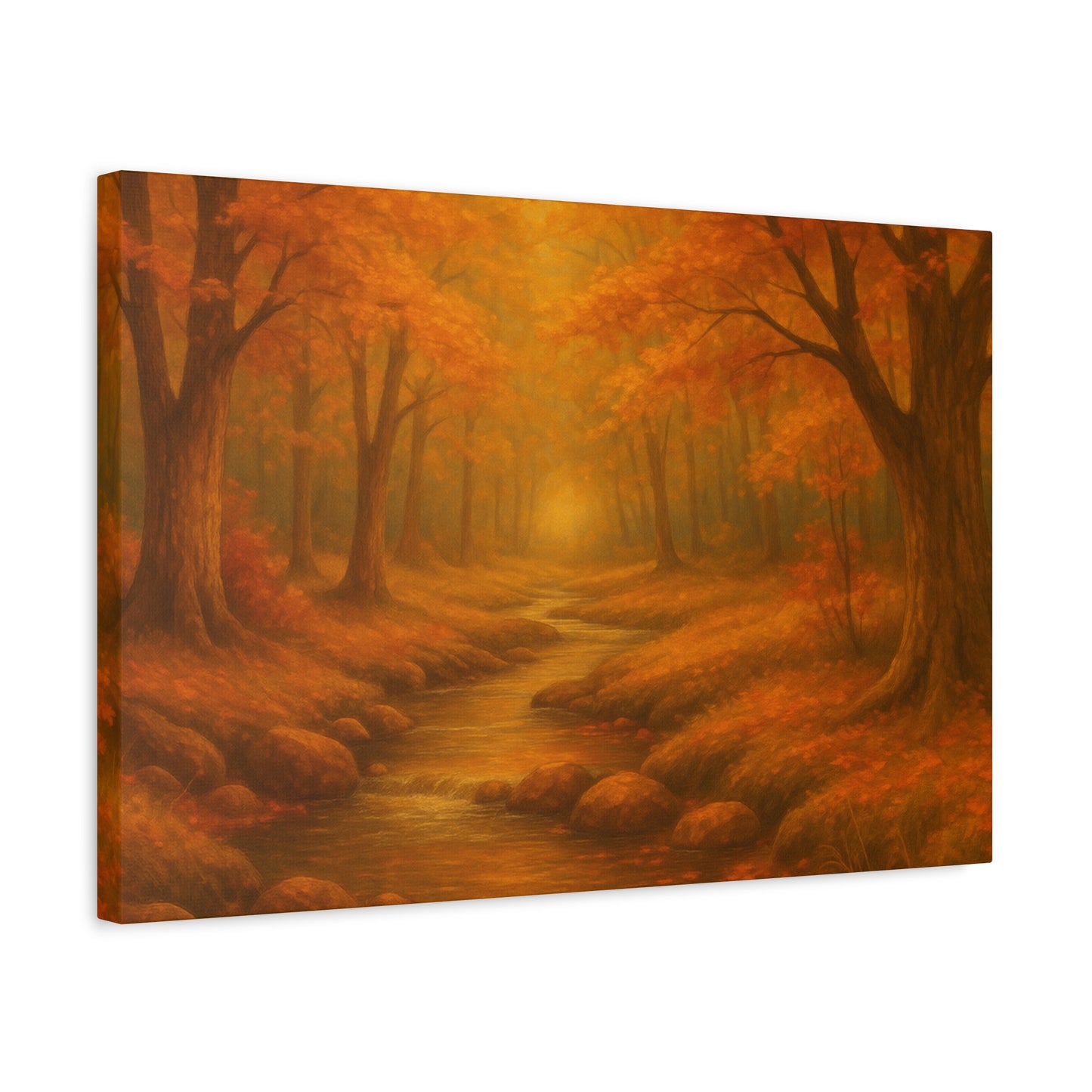 Autumn Landscape Canvas Print, Cozy Home Decor, Fall Wall Art, Nature Inspired Gift, Thanksgiving Decoration