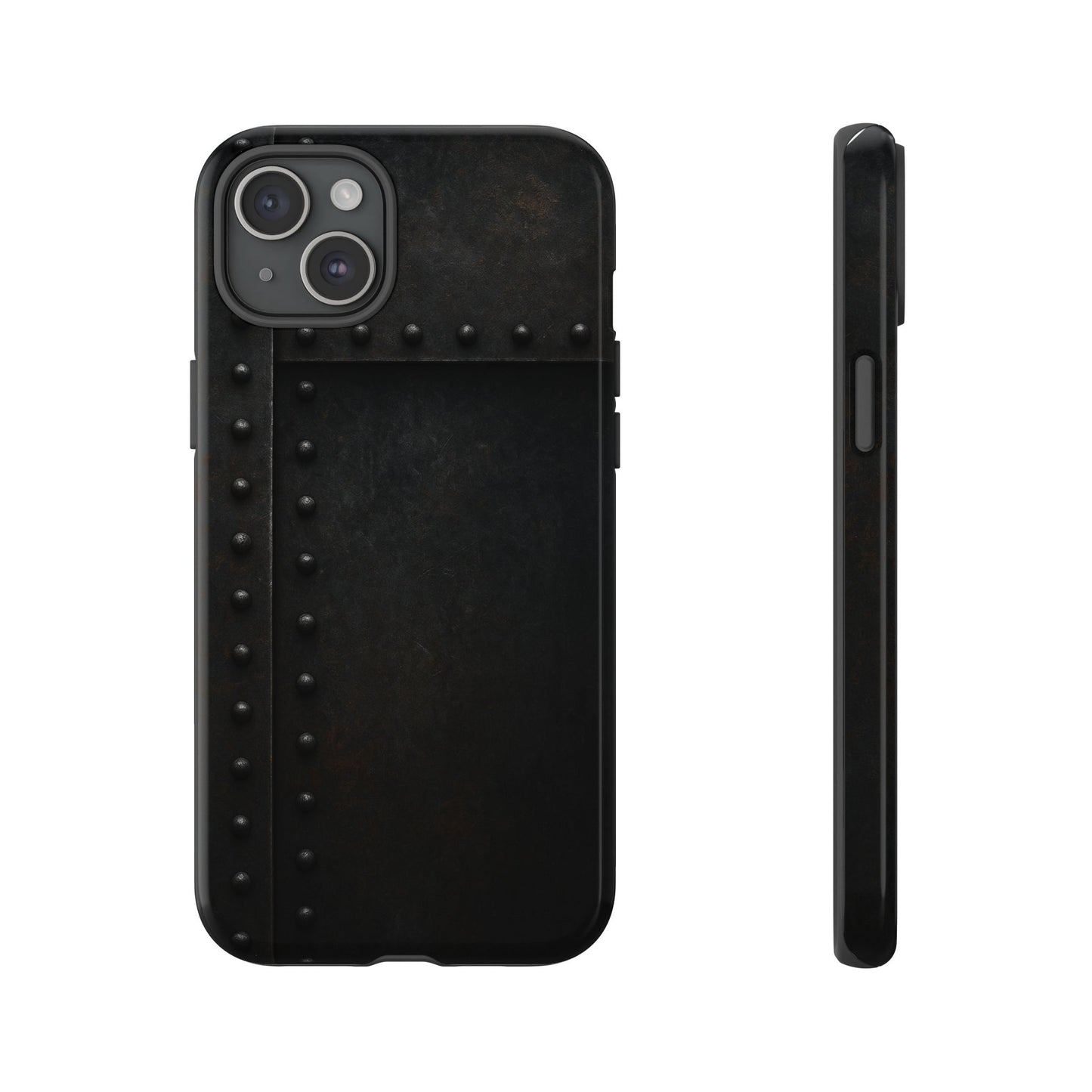 Steel & Smoke – Riveted Shadows Phone Case