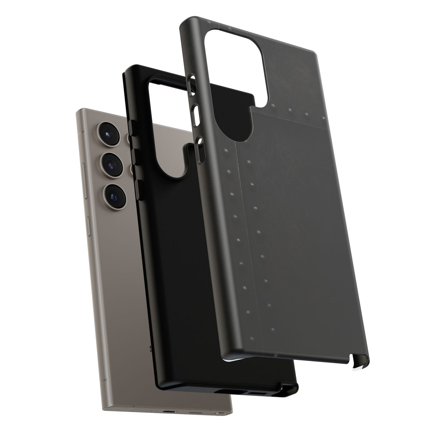 Steel & Smoke – Riveted Shadows Phone Case