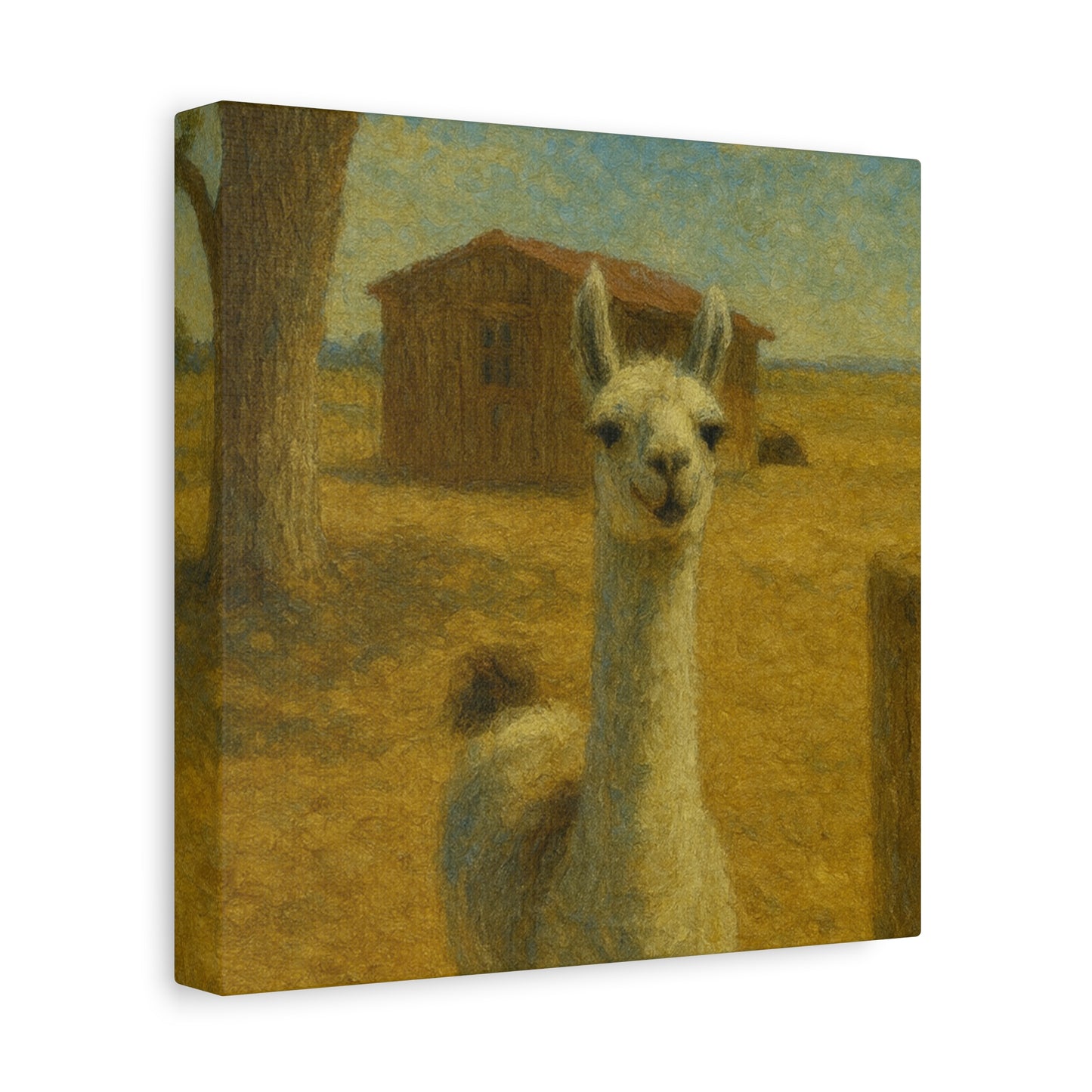 Llama Artwork Canvas Print, Unique Home Decor, Wall Art for Animal Lovers, Canvas Wall Art, Gift for Nature Enthusiasts