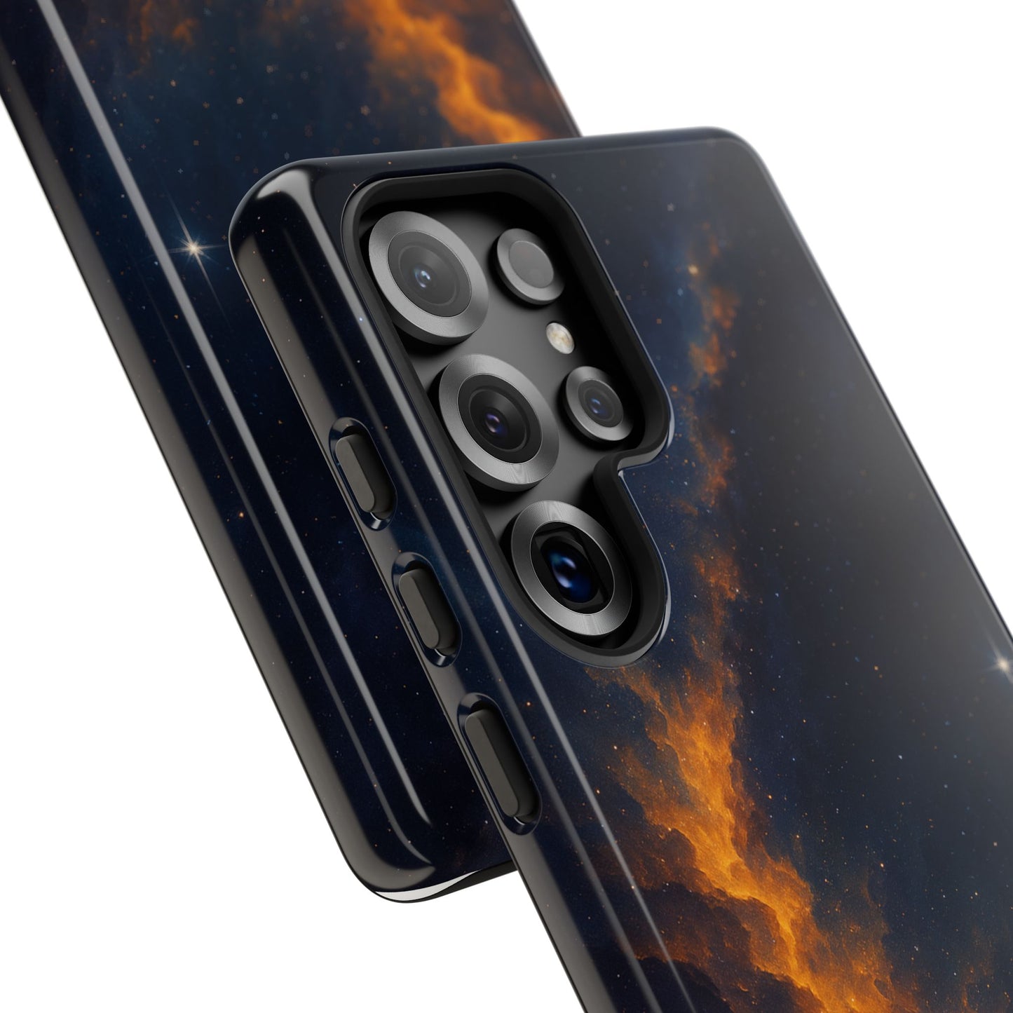 Stellar Flame – Cosmic Nebula Art Phone Case