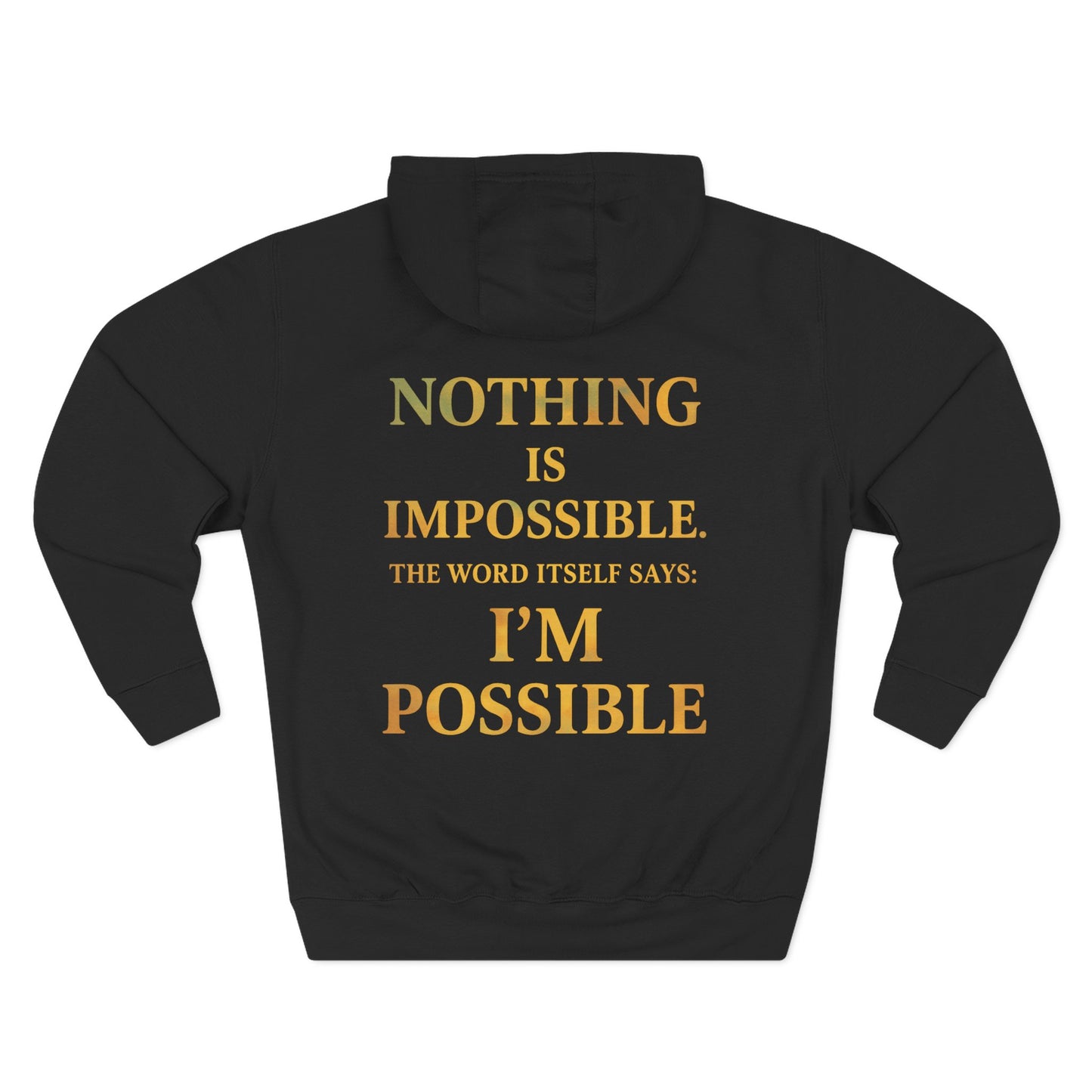 Inspirational Fleece Hoodie, Motivational Gift for Wellness, Stay Sober Apparel, Positive Affirmation Hoodie, Recovery Support Clothing