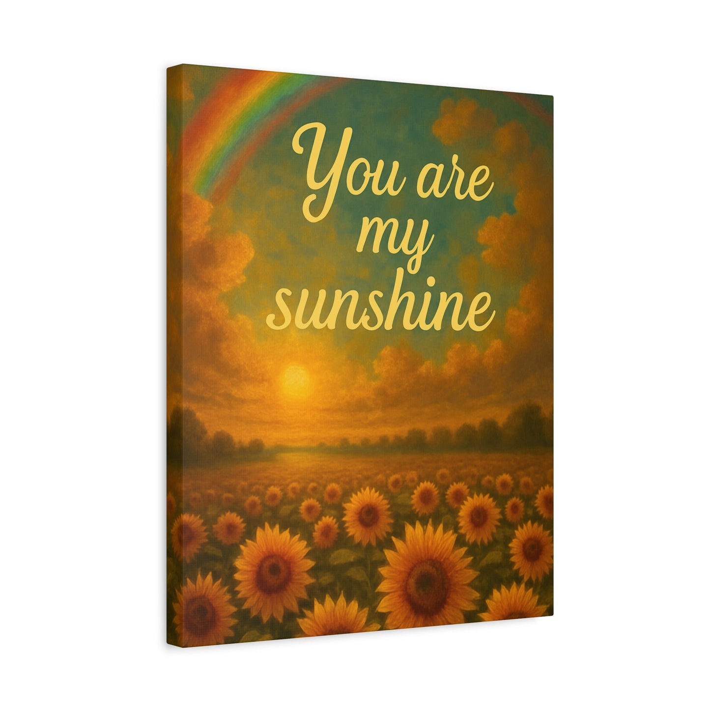 Sunshine Canvas Wall Art, Inspirational Home Decor, Custom Motivational Print, Gift for Friends, Thoughtful Decoration