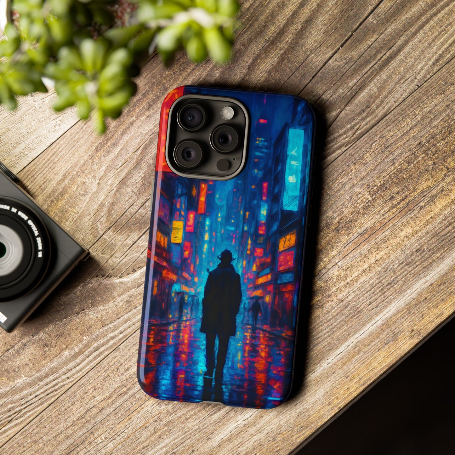 Neon City Nights – Urban Glow Phone Case