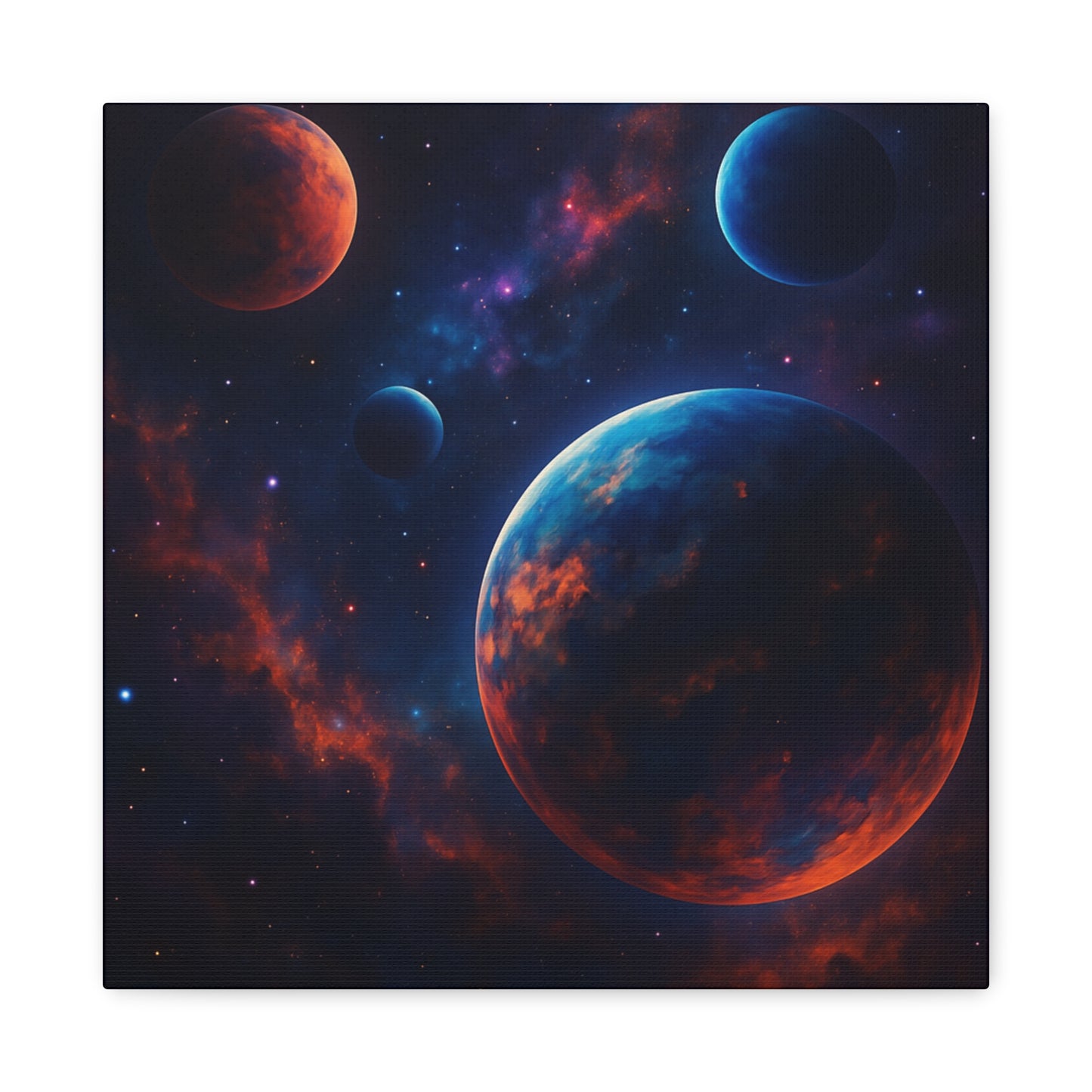Cosmic Wall Art, Galaxy Canvas, Space Decor, Home Decoration, Astronomical Print, Nebula Artwork, Starry Wall Hanging