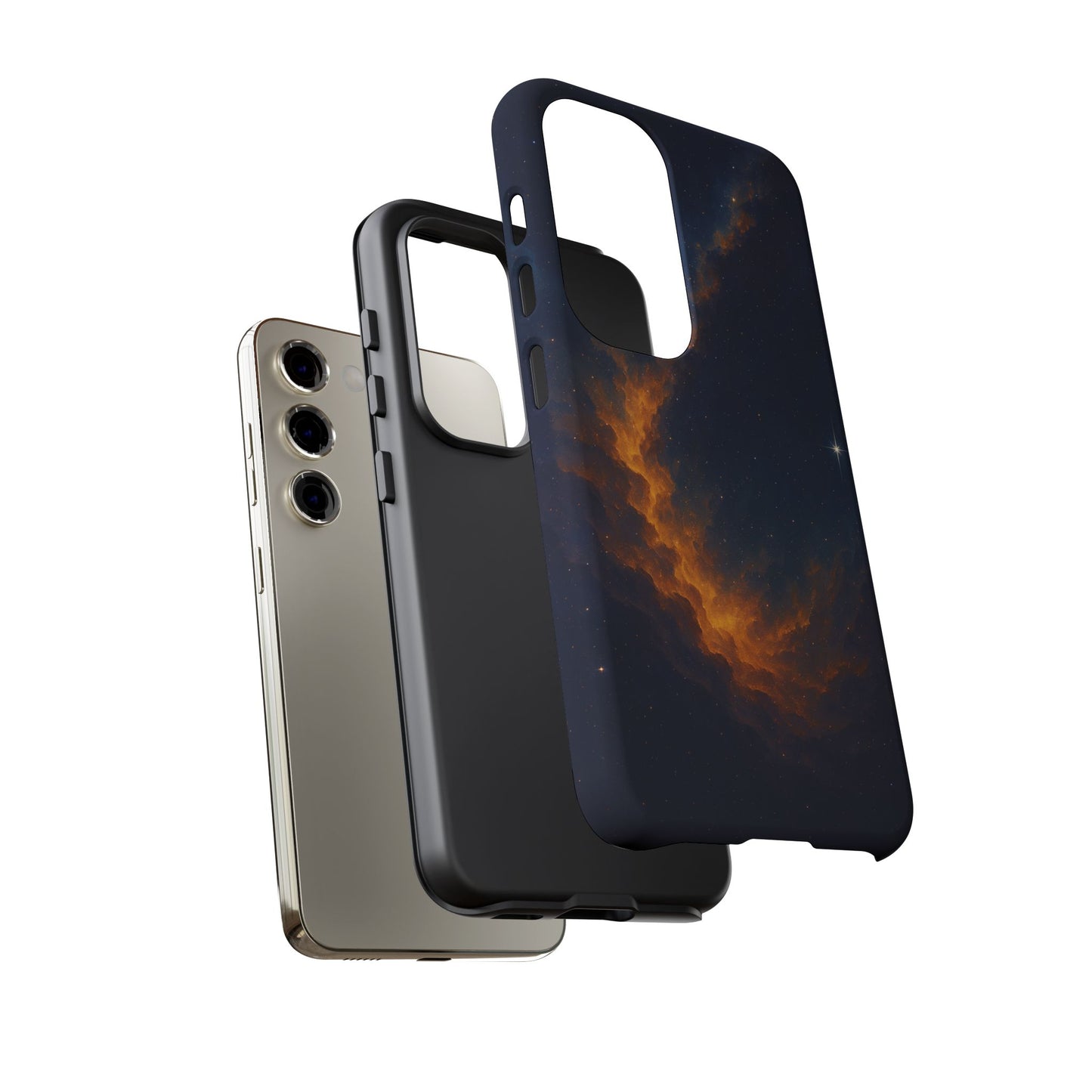 Stellar Flame – Cosmic Nebula Art Phone Case