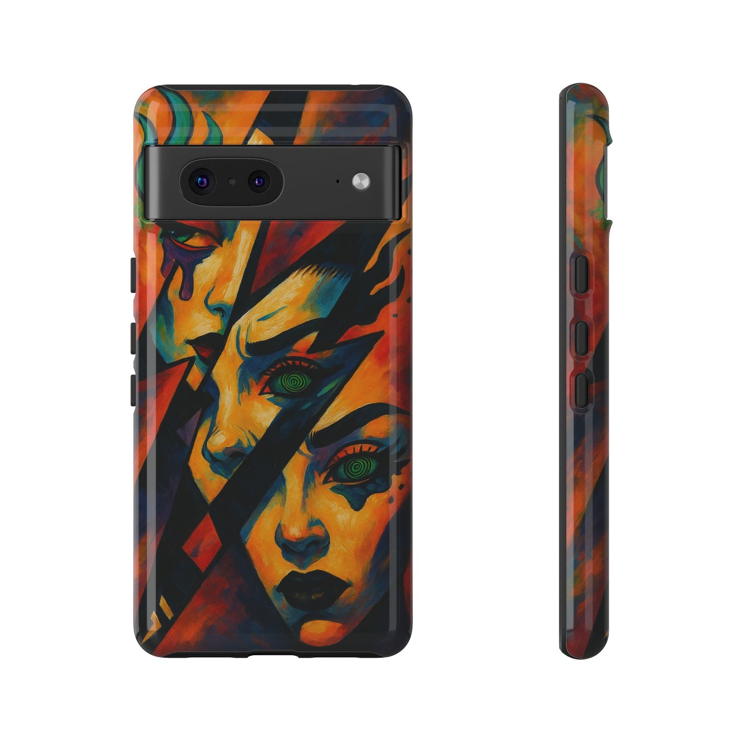Vibrant Phone Case with Edgy Art, Tough Cases for Trendsetters, Unique Gift for Art Lovers, Colorful Phone Accessory, Protection and Style