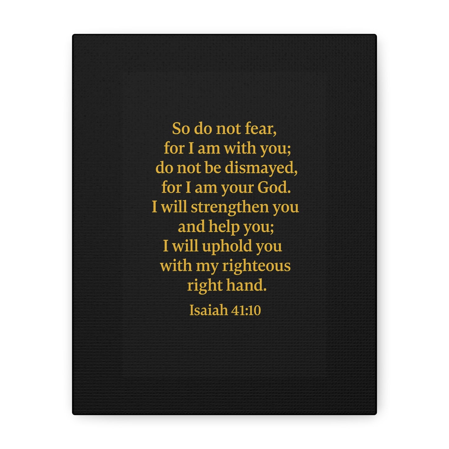 Inspirational Quote Isaiah 41:10 Wall Art, Motivational Canvas Print, Home Decor, Gift for Uplifting Moments, Faith-Based Decoration