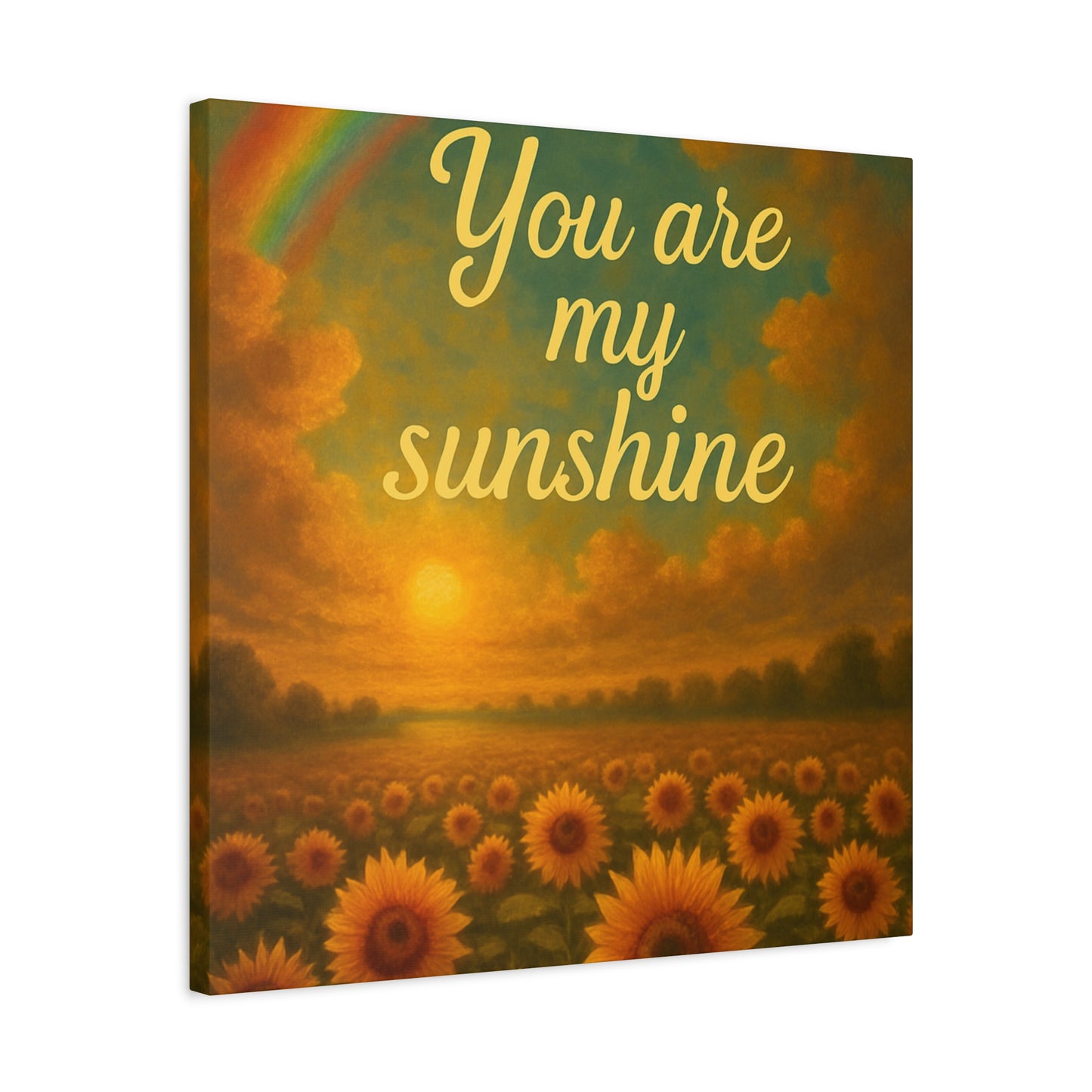 Sunshine Canvas Wall Art, Inspirational Home Decor, Custom Motivational Print, Gift for Friends, Thoughtful Decoration