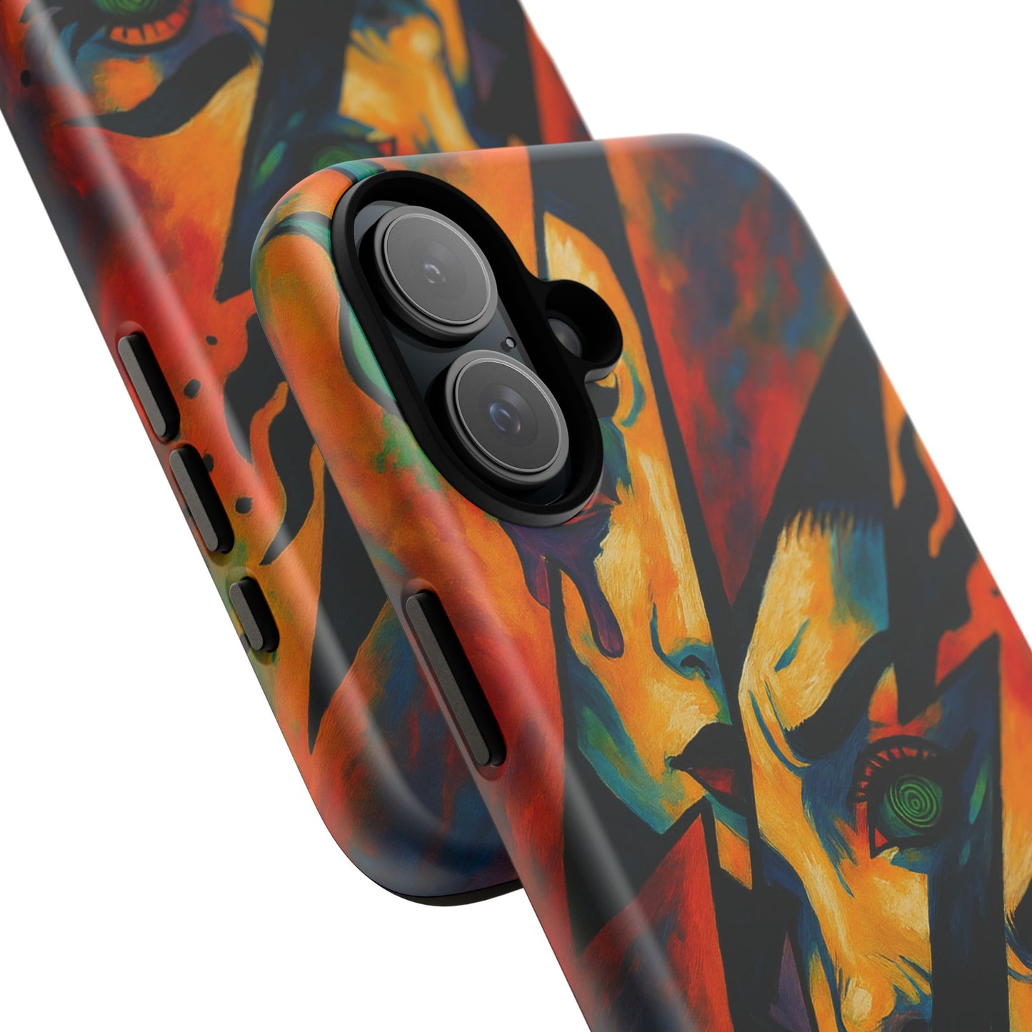 Vibrant Phone Case with Edgy Art, Tough Cases for Trendsetters, Unique Gift for Art Lovers, Colorful Phone Accessory, Protection and Style