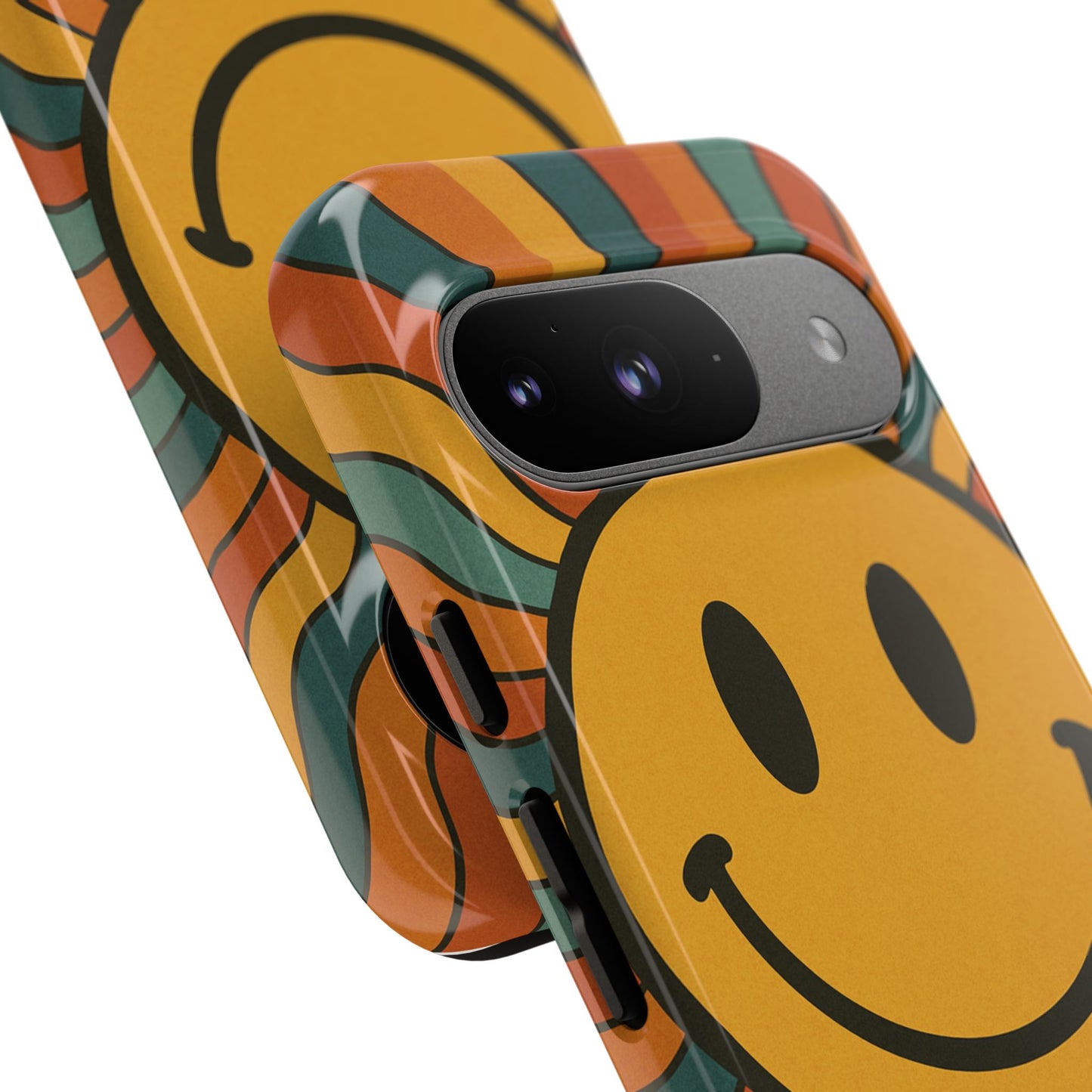 Colorful Smiley Phone Case, Retro Vibe Phone Cover, Cute Gift for Kids and Adults, Fun Protector for Everyday Use, Eco-Friendly Merchandise