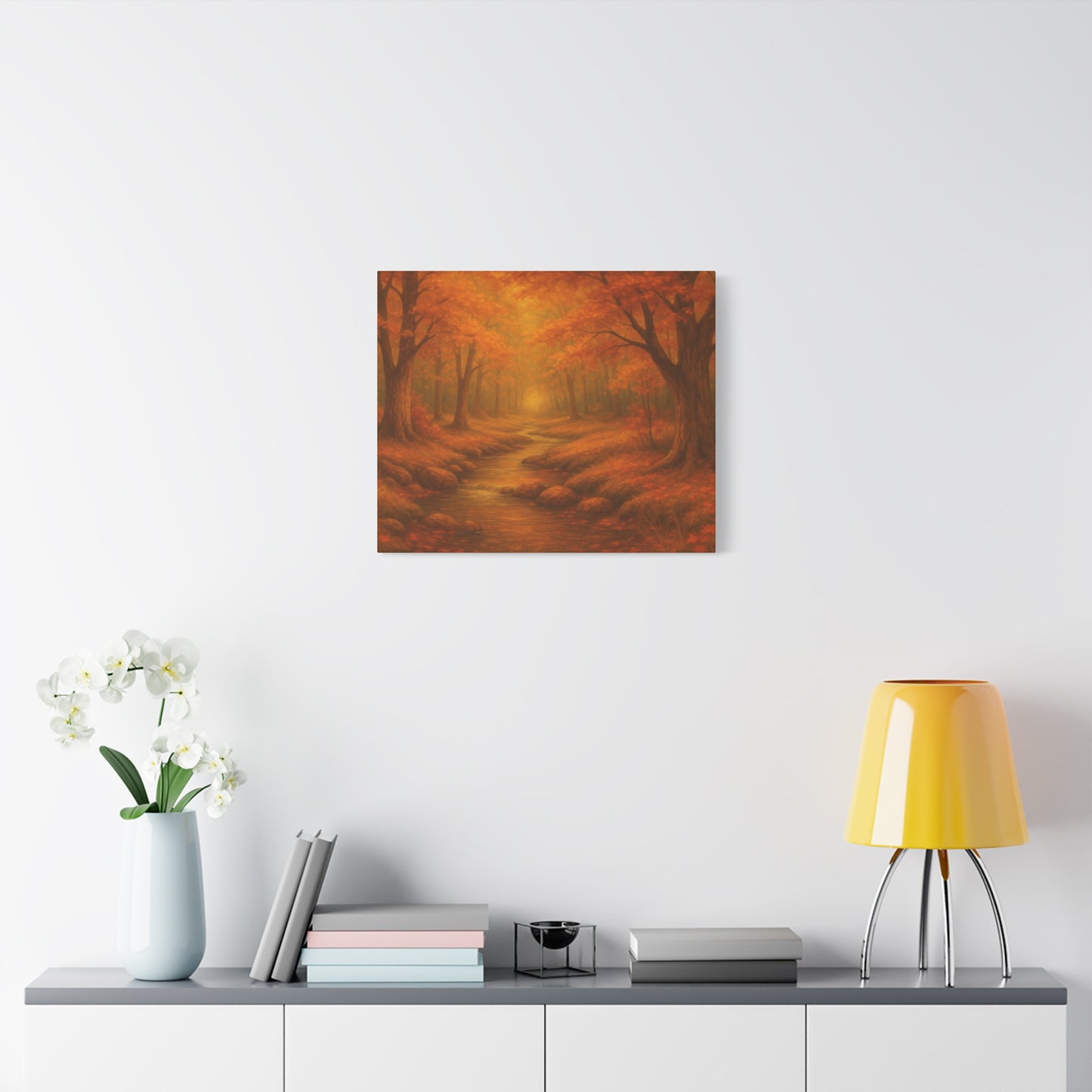 Autumn Landscape Canvas Print, Cozy Home Decor, Fall Wall Art, Nature Inspired Gift, Thanksgiving Decoration