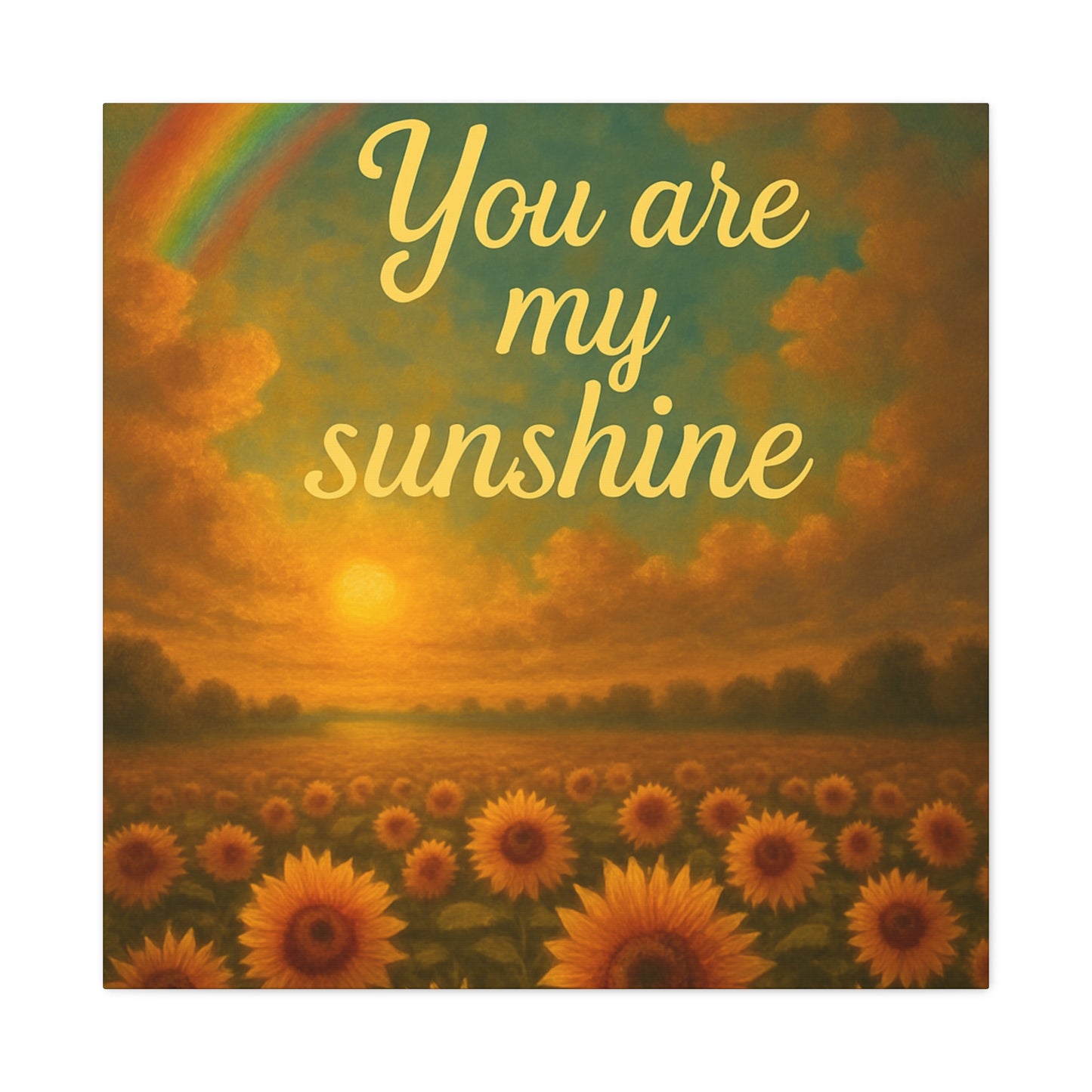 Sunshine Canvas Wall Art, Inspirational Home Decor, Custom Motivational Print, Gift for Friends, Thoughtful Decoration