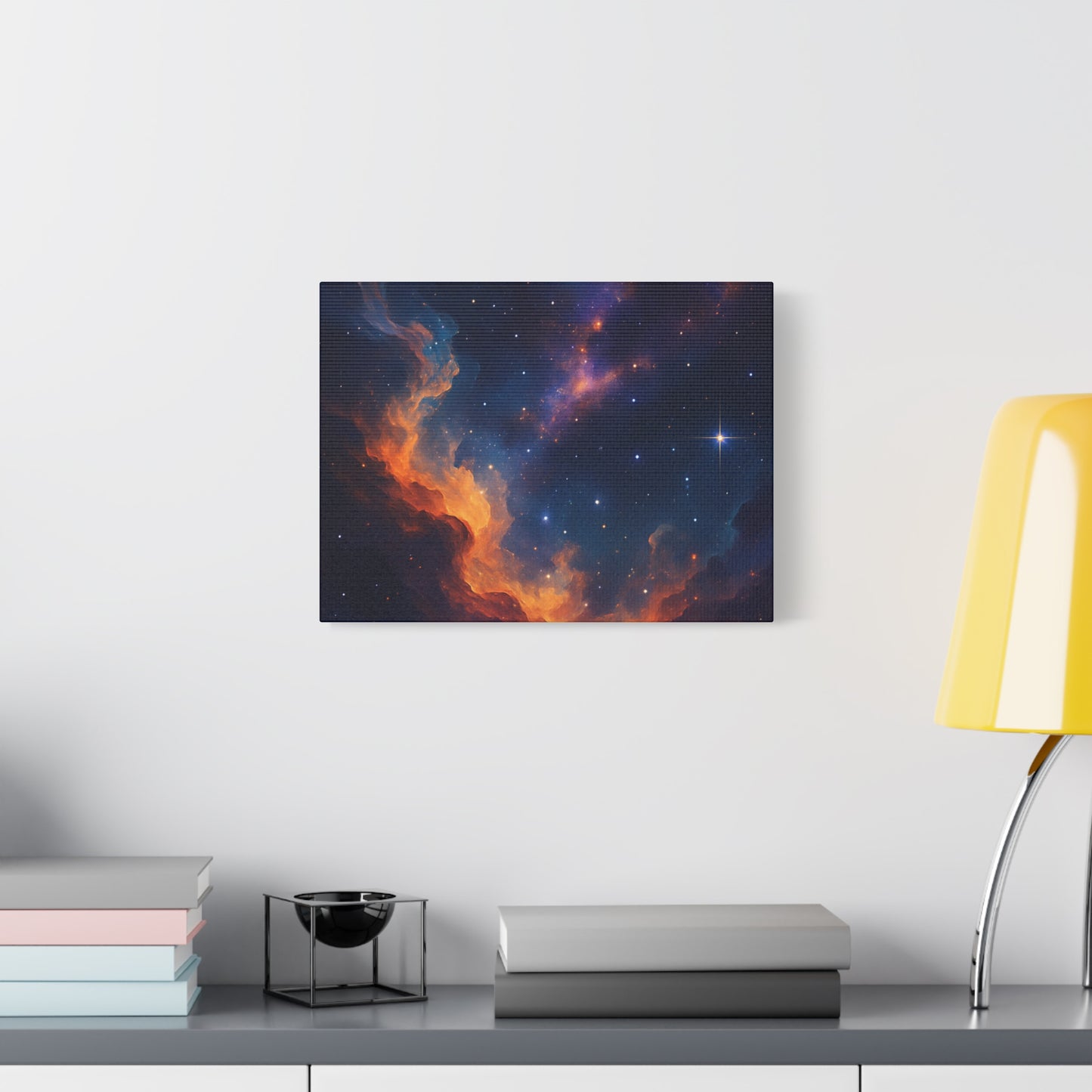 Stellar Flame – Nebula Canvas Art