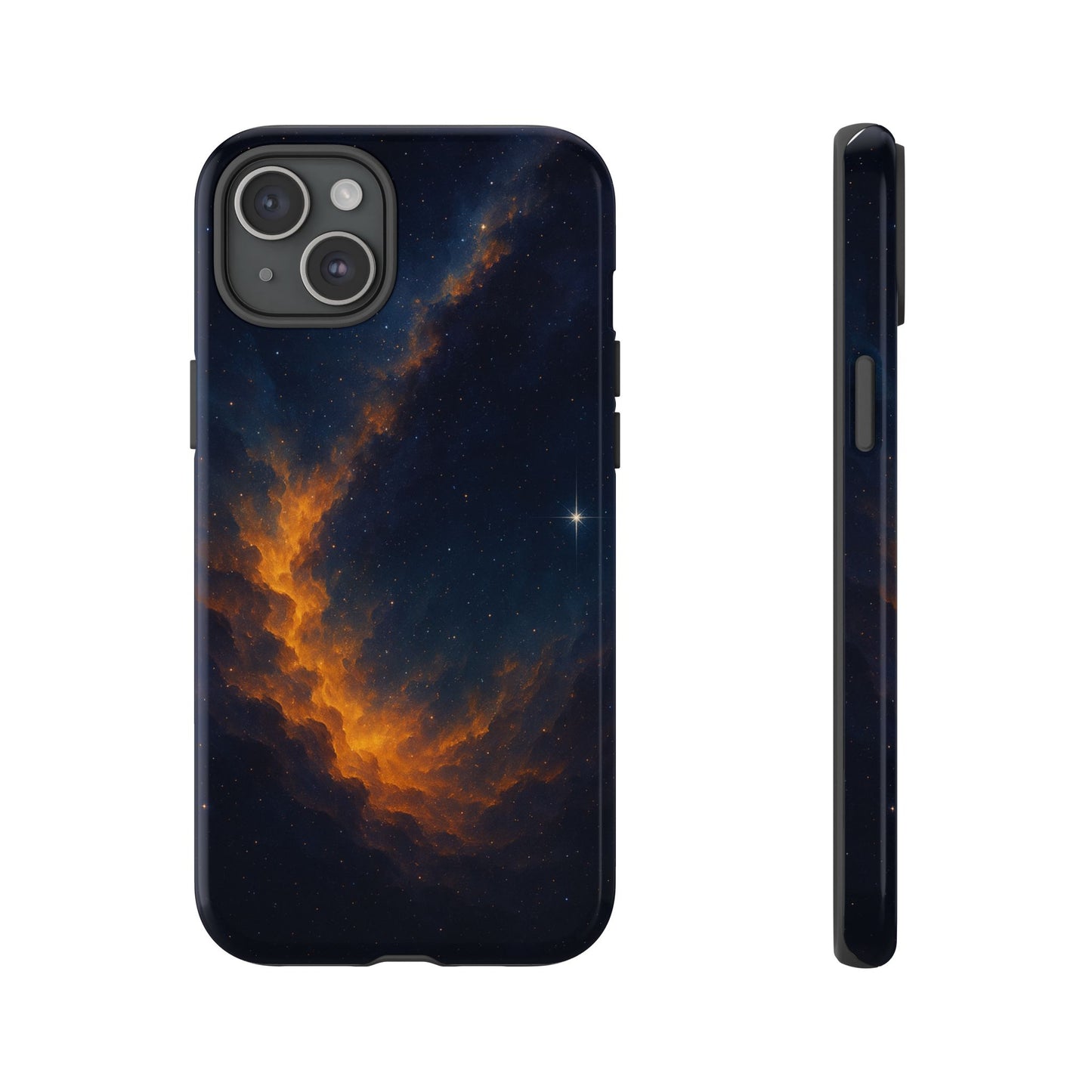 Stellar Flame – Cosmic Nebula Art Phone Case