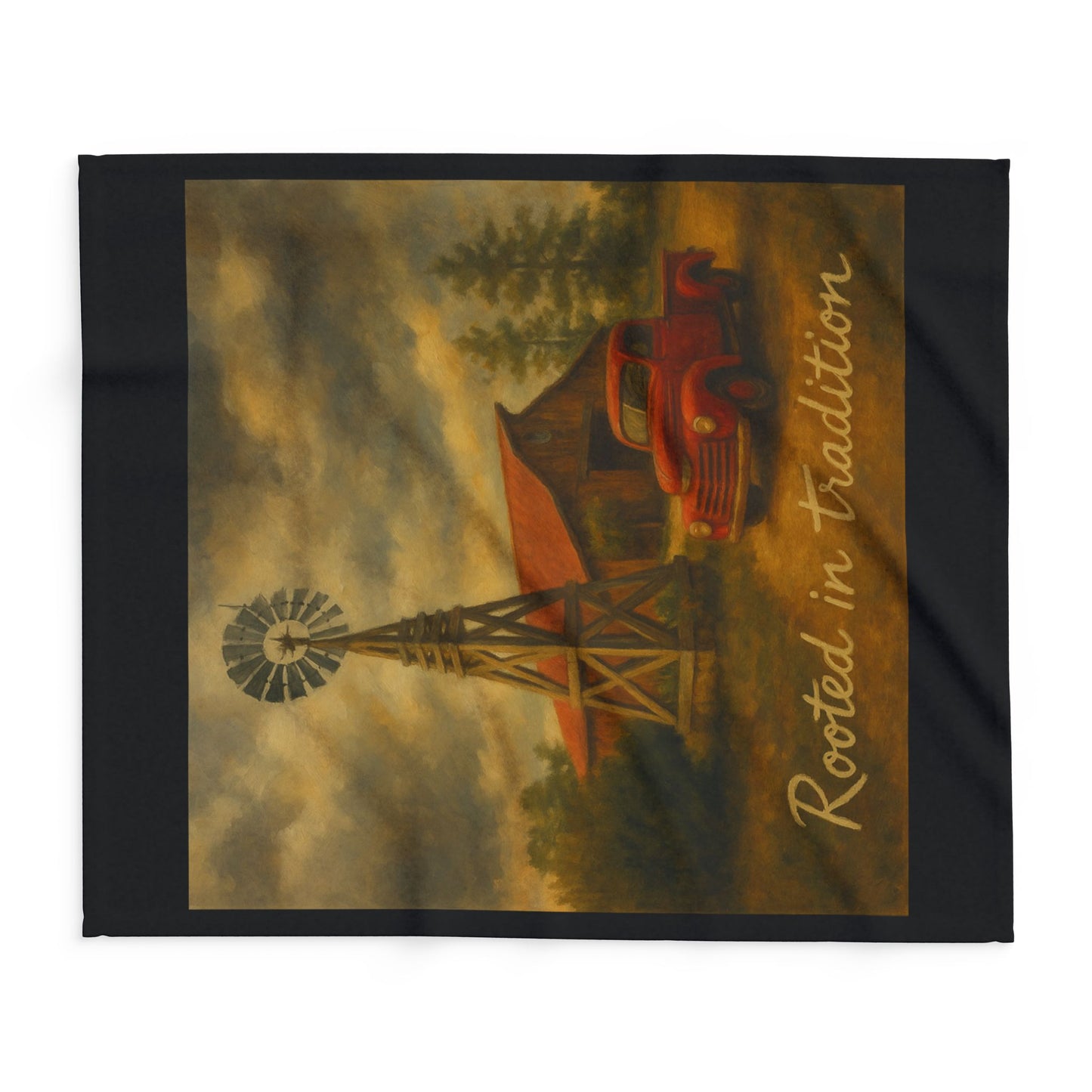 Cozy Rustic Blanket with Truck Design, Perfect for Home Decor, Gifts, Camping, Festivals, and Cozy Nights