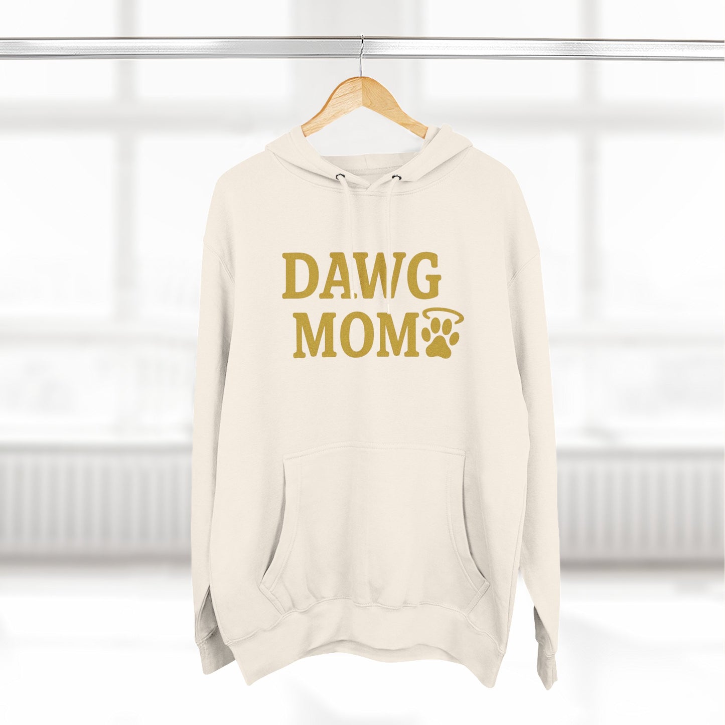 Dawg Mom Fleece Hoodie - Cozy Dog Lover Sweatshirt, Gift for Pet Moms, Animal Lover Apparel, Dog-Themed Clothing, Gifts for Dog Owners