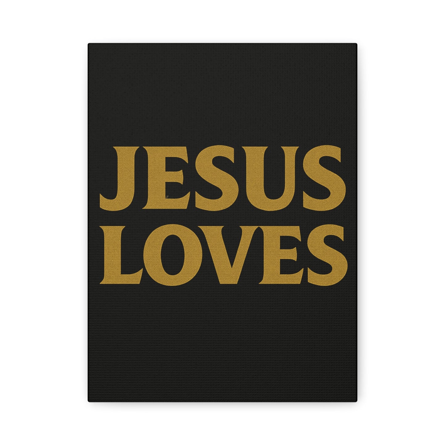 Jesus Loves Canvas Wall Art, Inspirational Home Decor, Faith-Based Gift for Christians, Religious Wall Decor