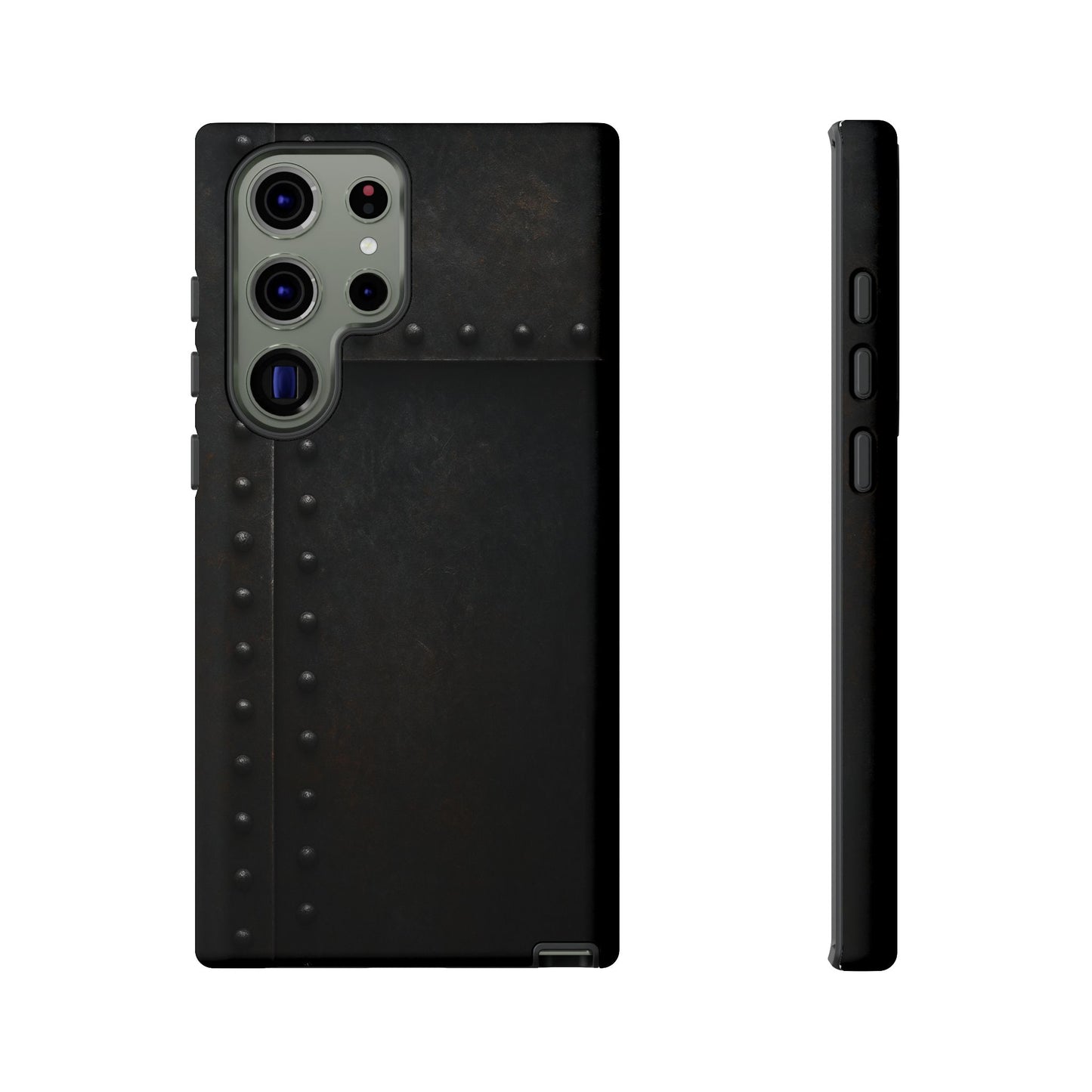 Steel & Smoke – Riveted Shadows Phone Case