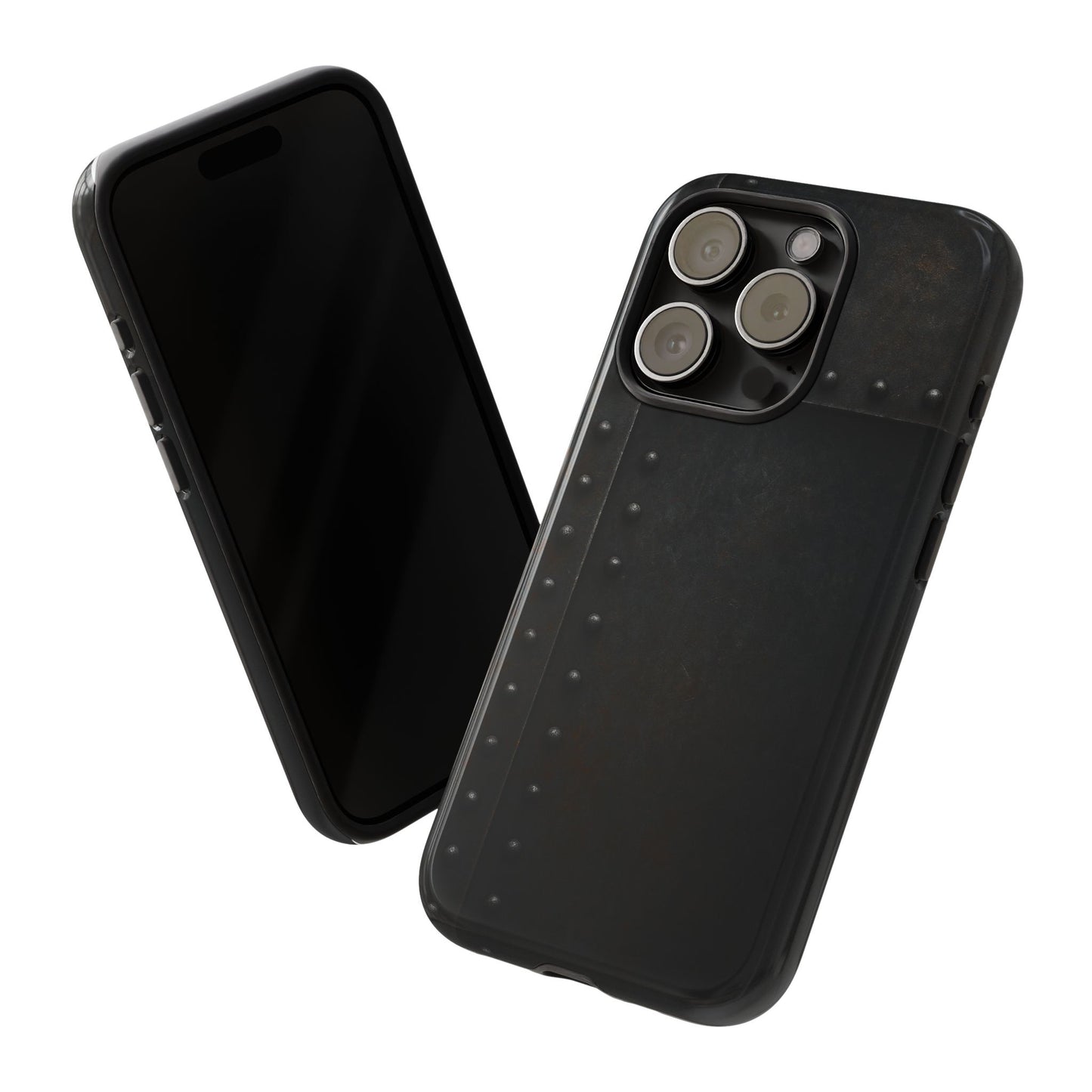 Steel & Smoke – Riveted Shadows Phone Case