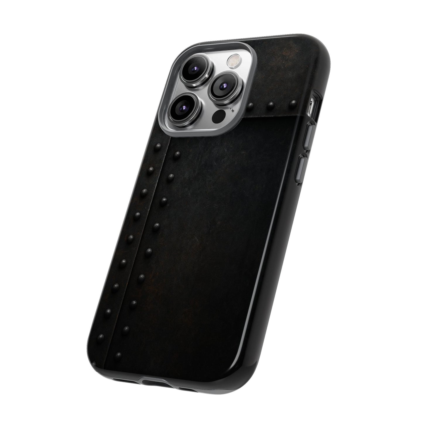 Steel & Smoke – Riveted Shadows Phone Case