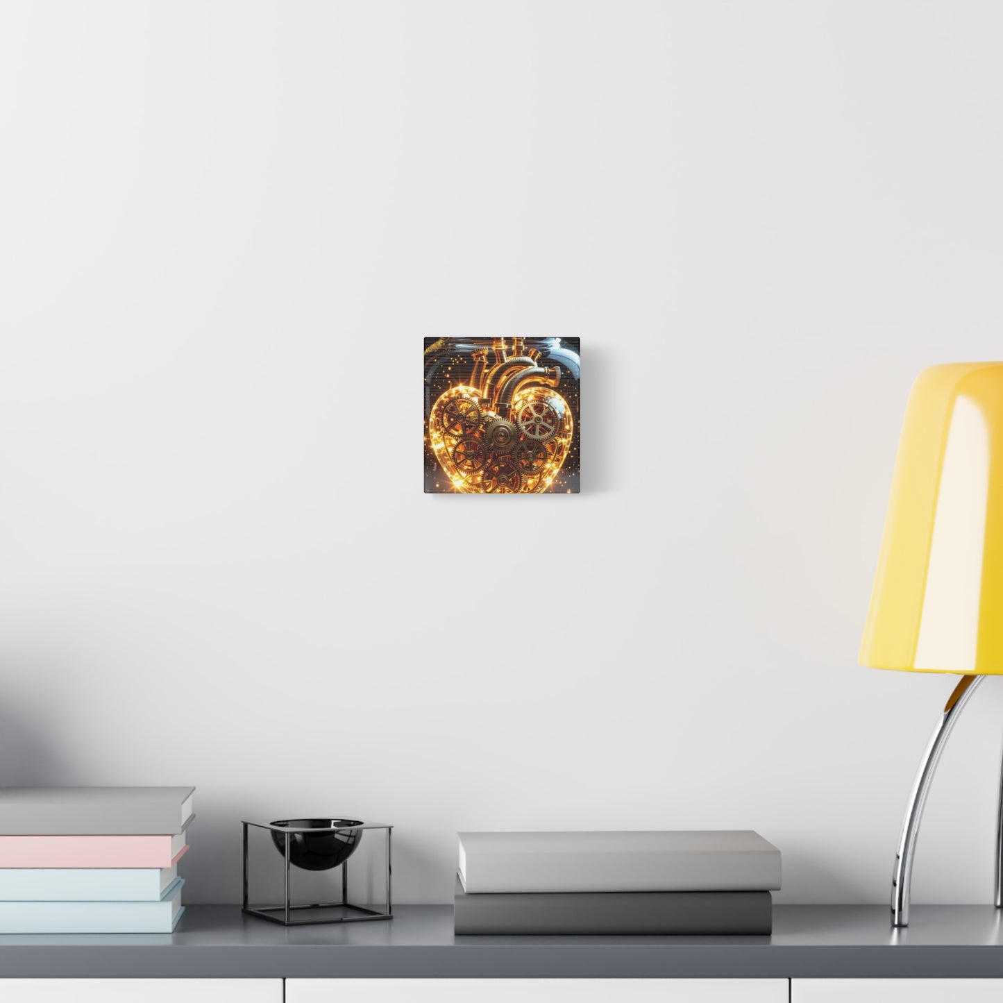 Steampunk Heart Canvas Wall Art, Perfect for Home Decor, Love Gifts, Industrial Style Decor, Unique Gift for Him/Her, Heart Gear Canvas