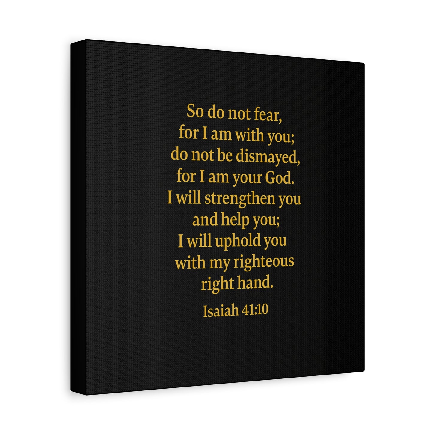 Inspirational Quote Isaiah 41:10 Wall Art, Motivational Canvas Print, Home Decor, Gift for Uplifting Moments, Faith-Based Decoration