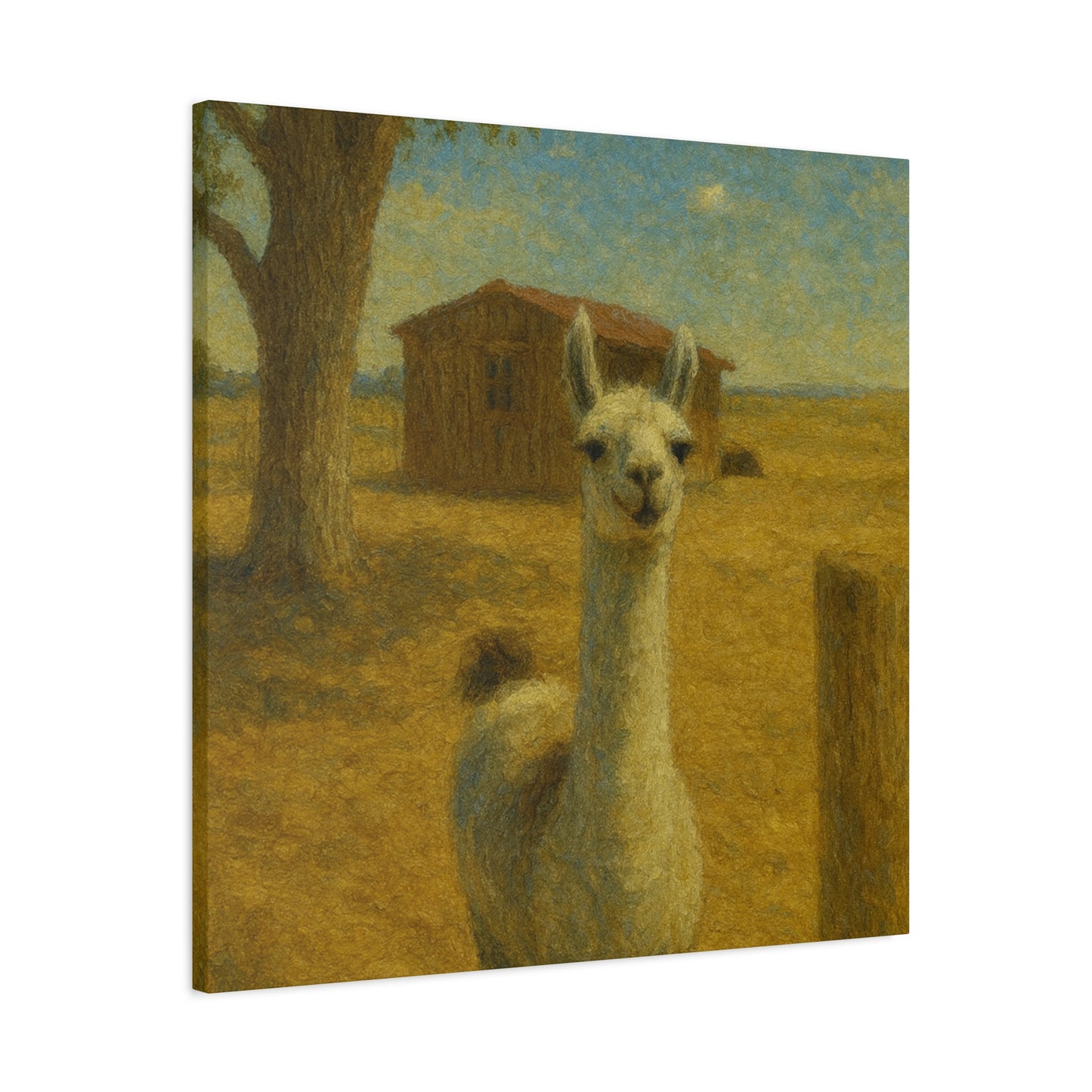 Llama Artwork Canvas Print, Unique Home Decor, Wall Art for Animal Lovers, Canvas Wall Art, Gift for Nature Enthusiasts