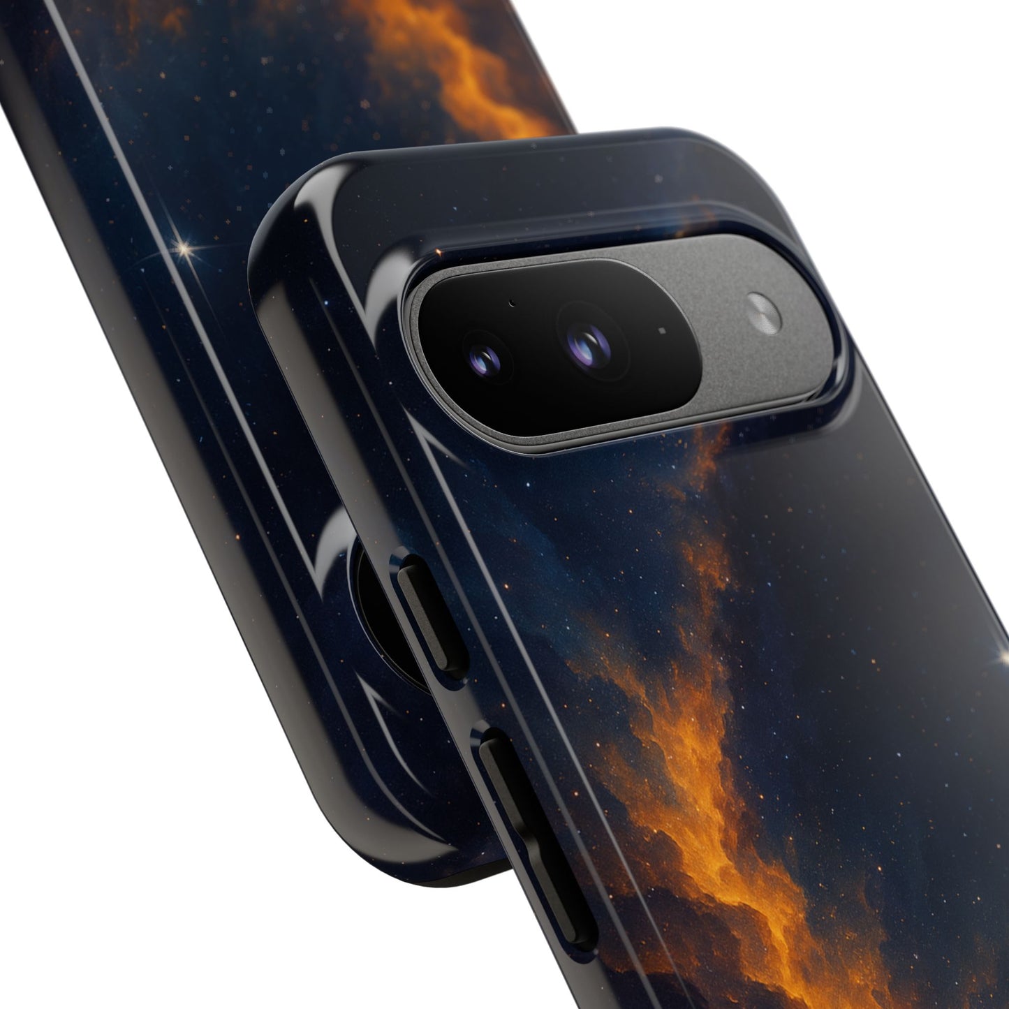 Stellar Flame – Cosmic Nebula Art Phone Case