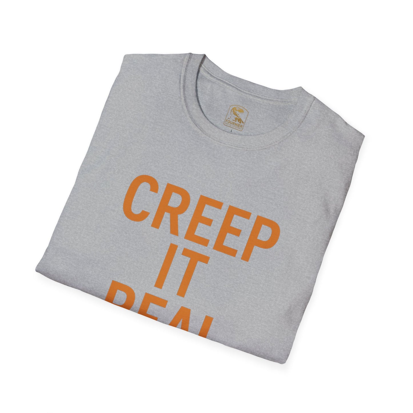Creep It Real Halloween T-Shirt, Unisex Softstyle Tee, Halloween Gift, Fall Apparel, Pumpkin Shirt, Spooky Season Wear