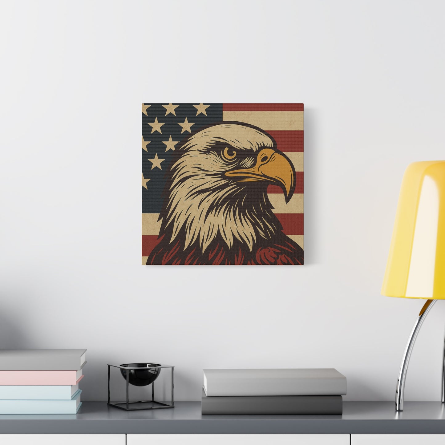 American Pride – Bald Eagle Canvas Art