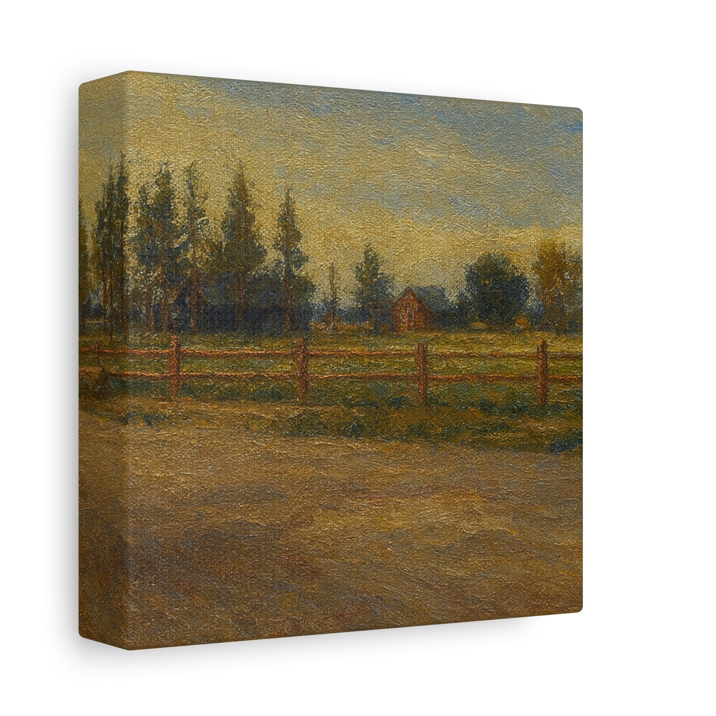 Rustic Landscape Canvas Print, Home Decor, Art for Living Room, Farmhouse Style, Gift for Art Lovers