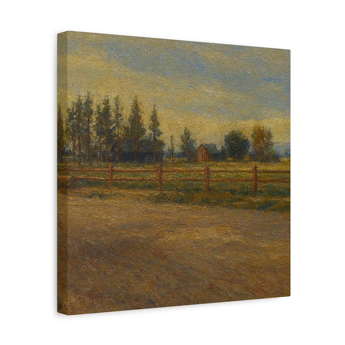 Rustic Landscape Canvas Print, Home Decor, Art for Living Room, Farmhouse Style, Gift for Art Lovers