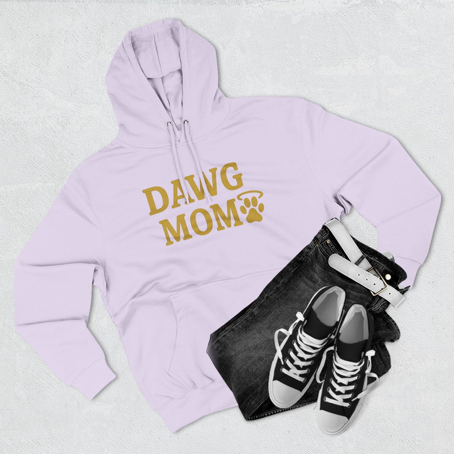 Dawg Mom Fleece Hoodie - Cozy Dog Lover Sweatshirt, Gift for Pet Moms, Animal Lover Apparel, Dog-Themed Clothing, Gifts for Dog Owners