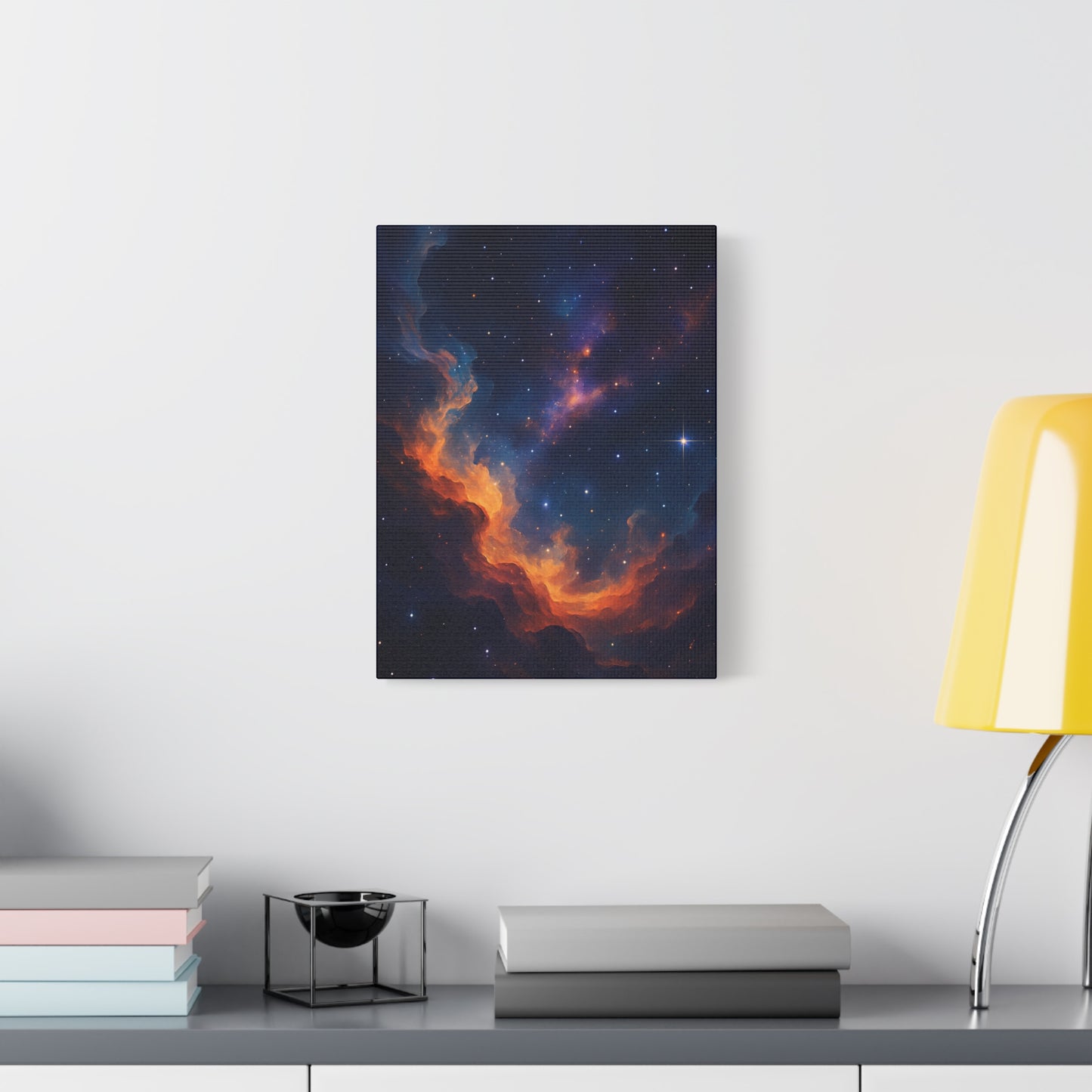 Stellar Flame – Nebula Canvas Art