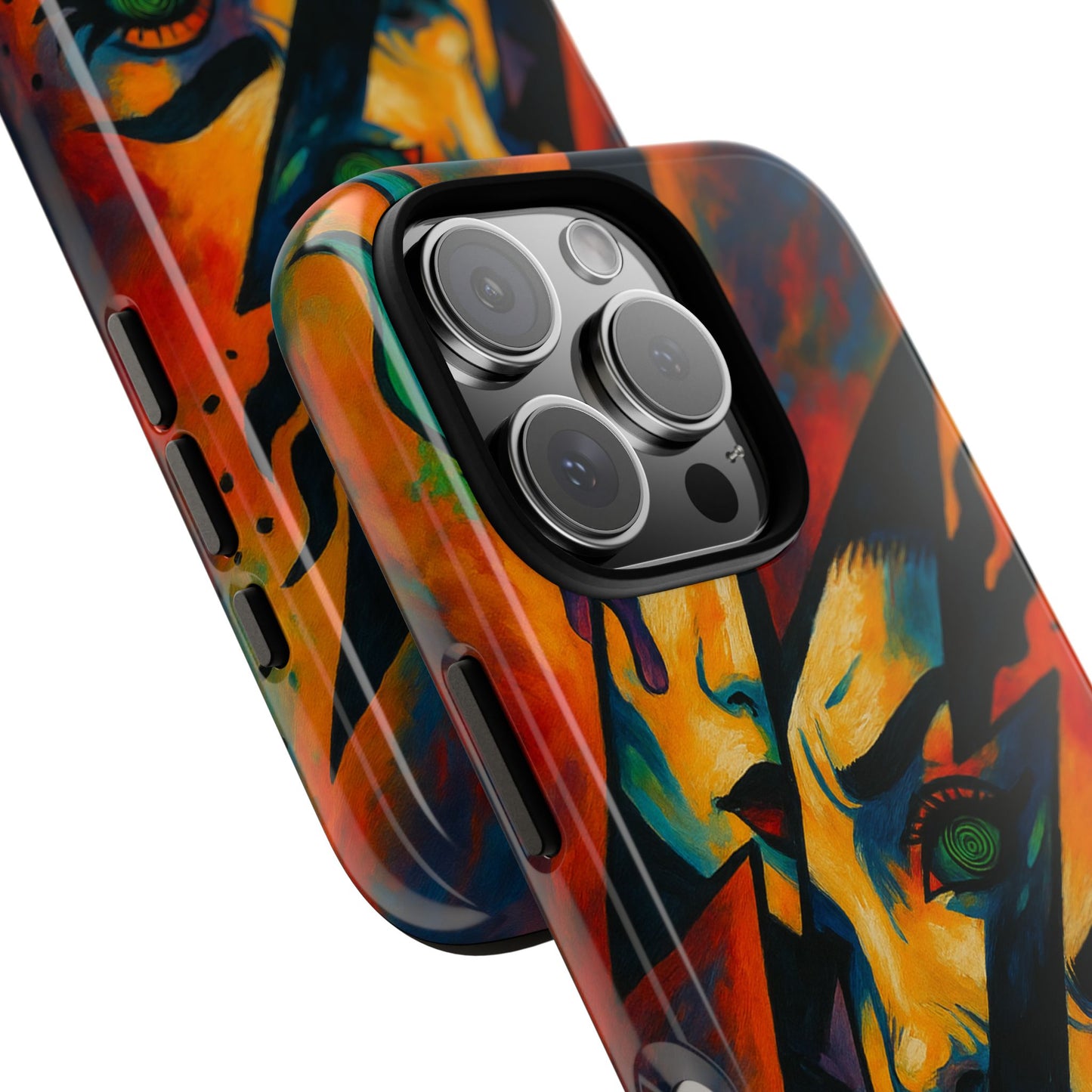 Vibrant Phone Case with Edgy Art, Tough Cases for Trendsetters, Unique Gift for Art Lovers, Colorful Phone Accessory, Protection and Style