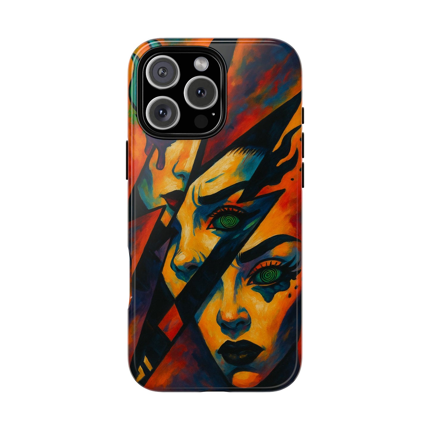 Vibrant Phone Case with Edgy Art, Tough Cases for Trendsetters, Unique Gift for Art Lovers, Colorful Phone Accessory, Protection and Style