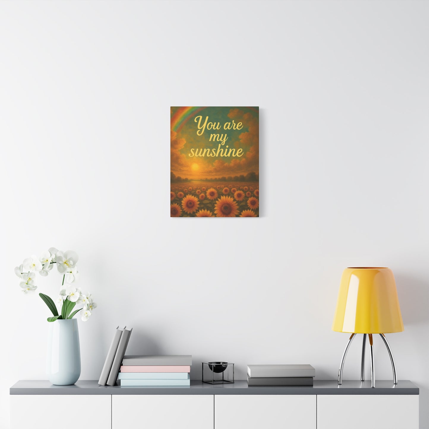 Sunshine Canvas Wall Art, Inspirational Home Decor, Custom Motivational Print, Gift for Friends, Thoughtful Decoration