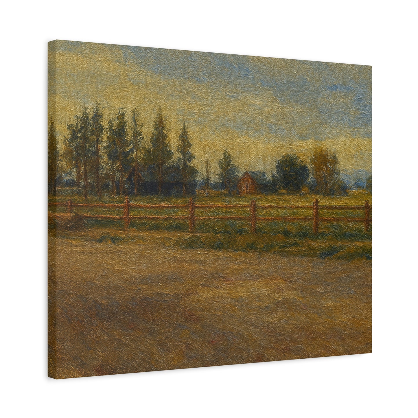 Rustic Landscape Canvas Print, Home Decor, Art for Living Room, Farmhouse Style, Gift for Art Lovers