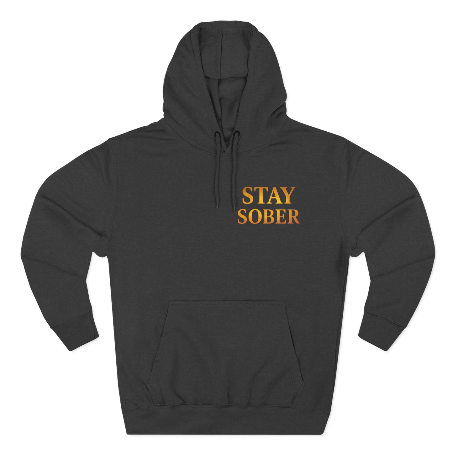 Inspirational Fleece Hoodie, Motivational Gift for Wellness, Stay Sober Apparel, Positive Affirmation Hoodie, Recovery Support Clothing