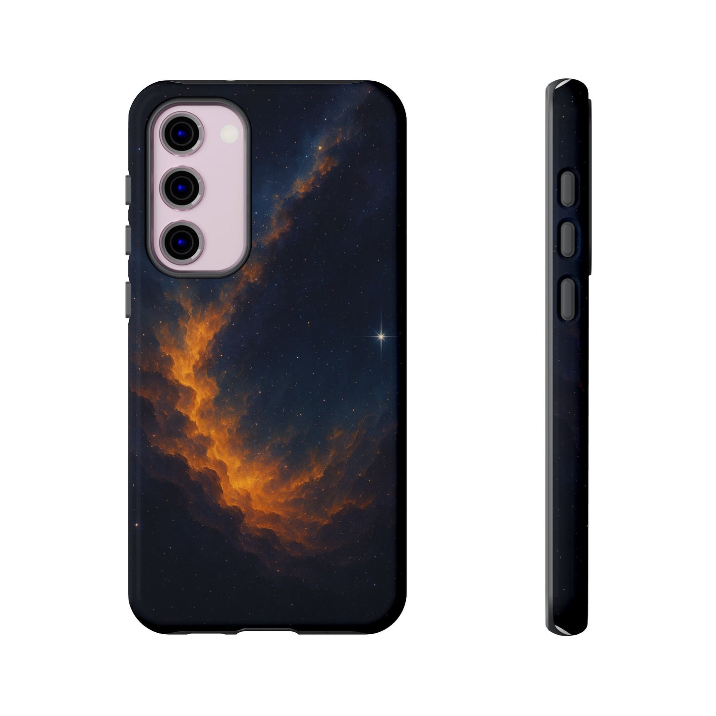 Stellar Flame – Cosmic Nebula Art Phone Case
